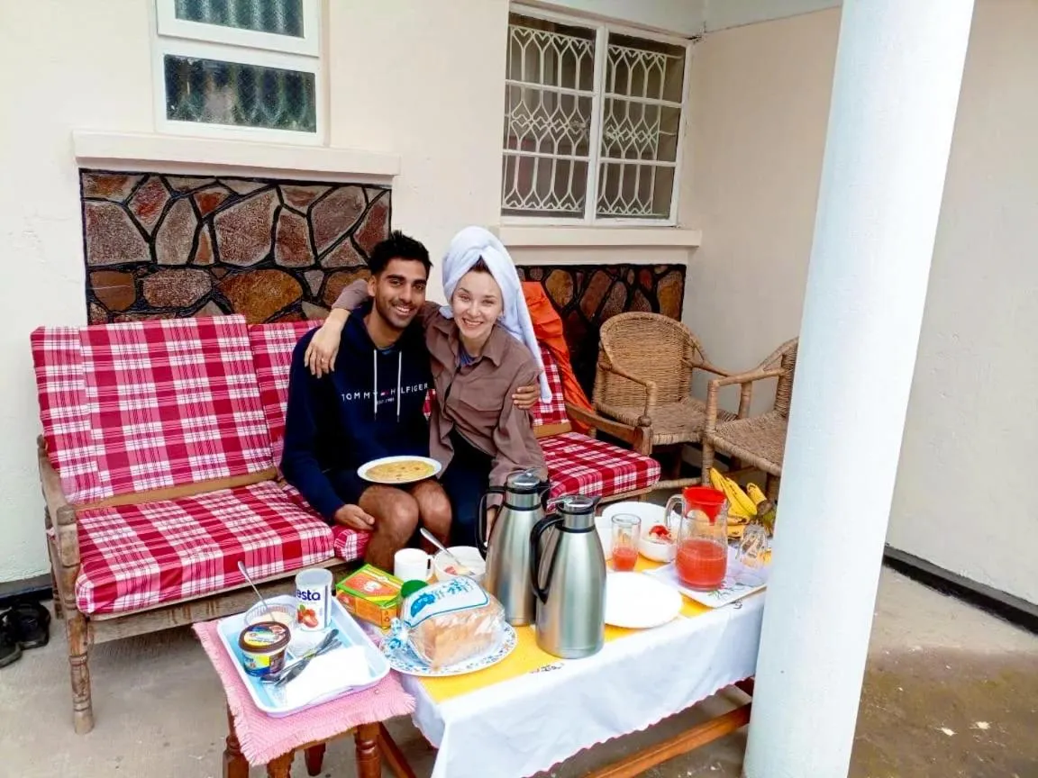 Seating area in Agape House Kisoro