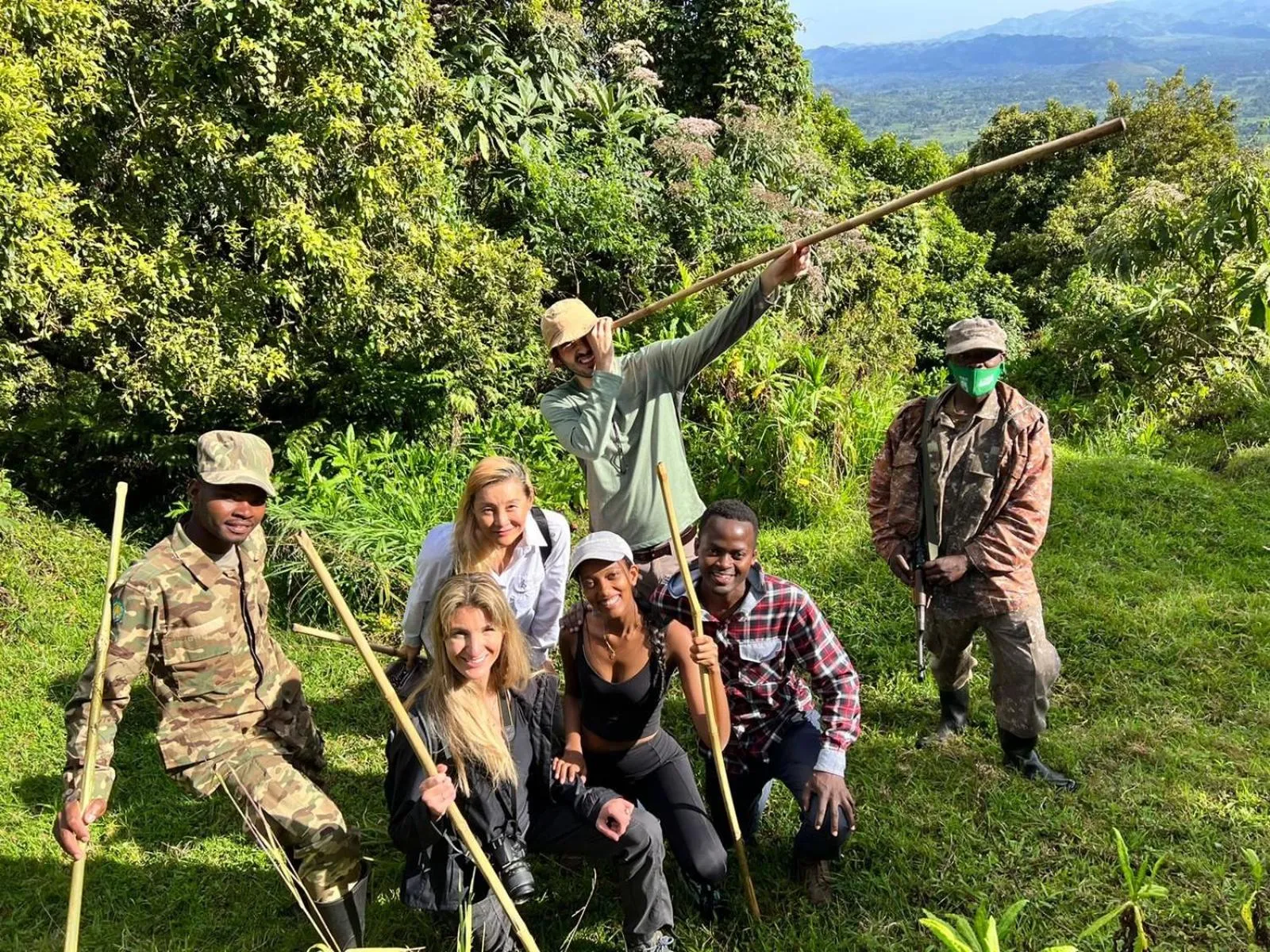 group of guests in Agape House Kisoro