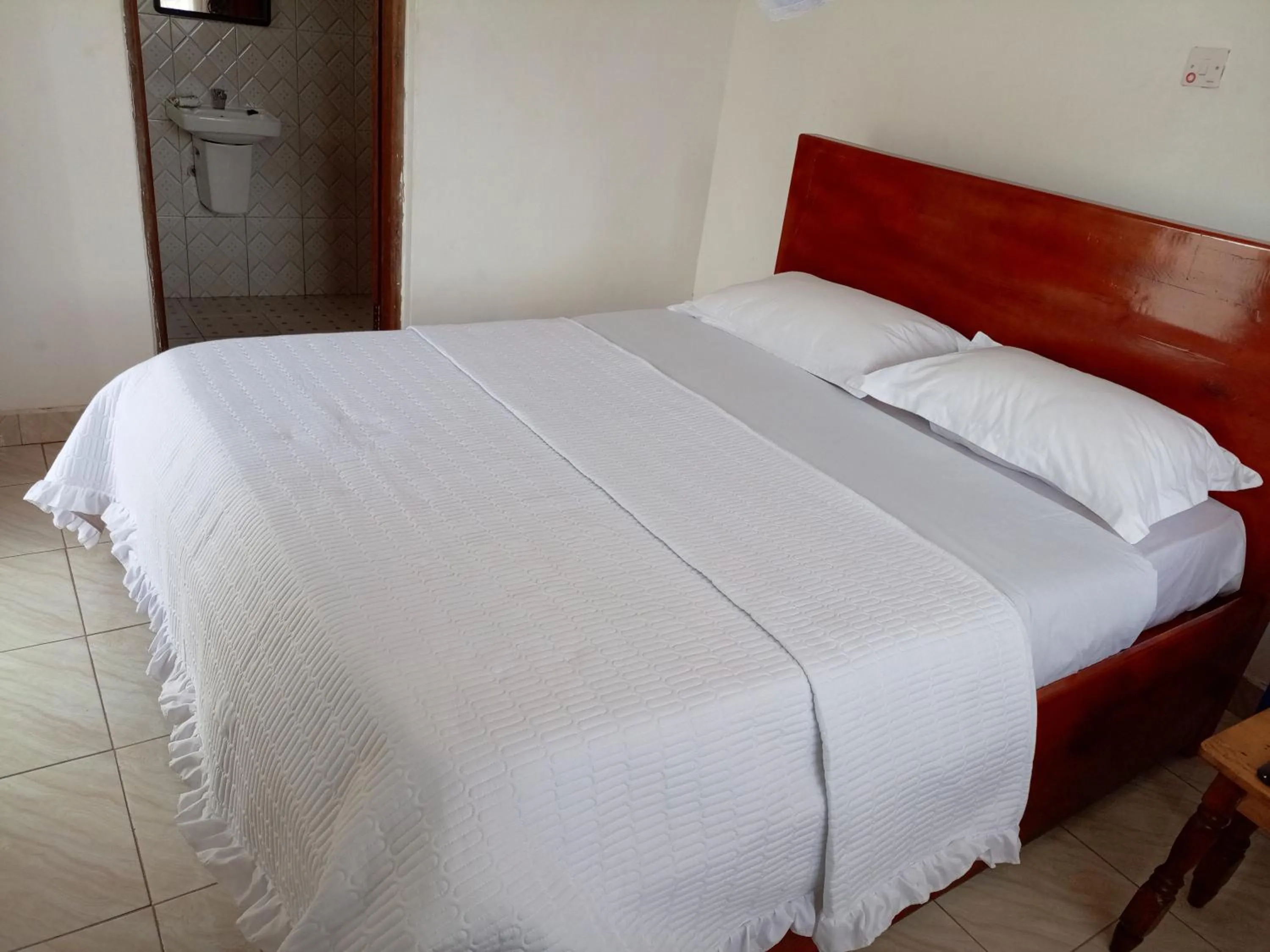 Bed in Agape House Kisoro