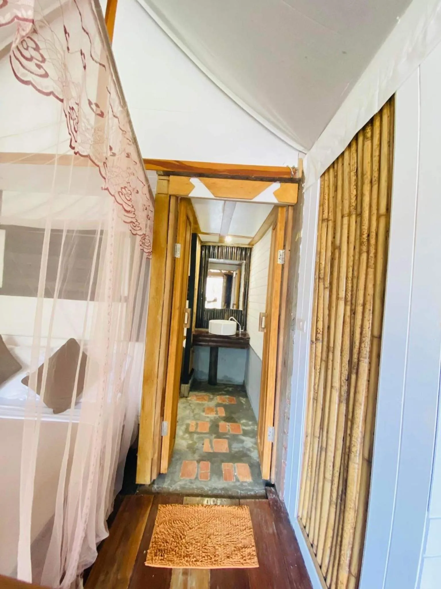 Bed in Koh Mook Mountain view