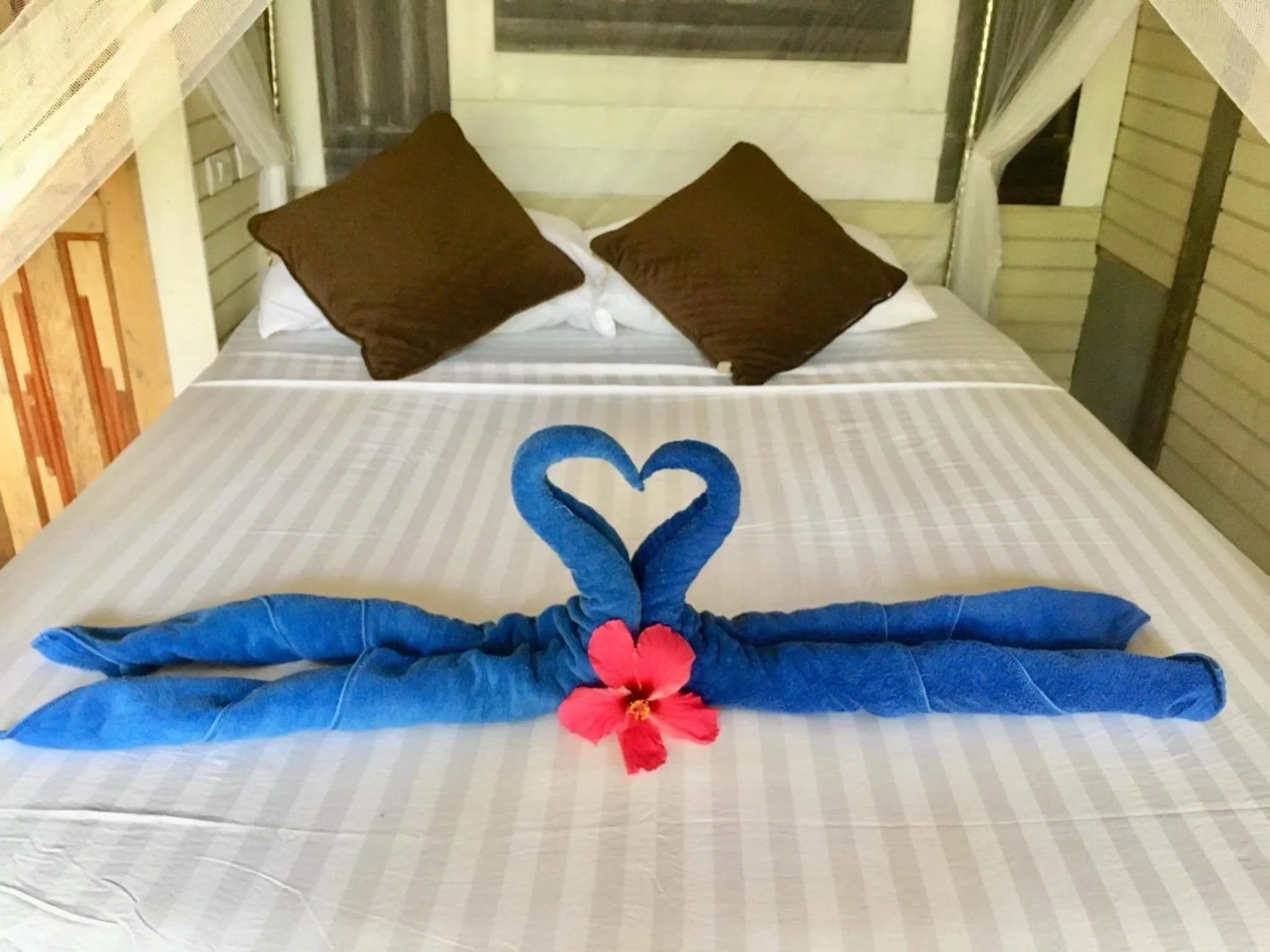 Bed in Koh Mook Mountain view