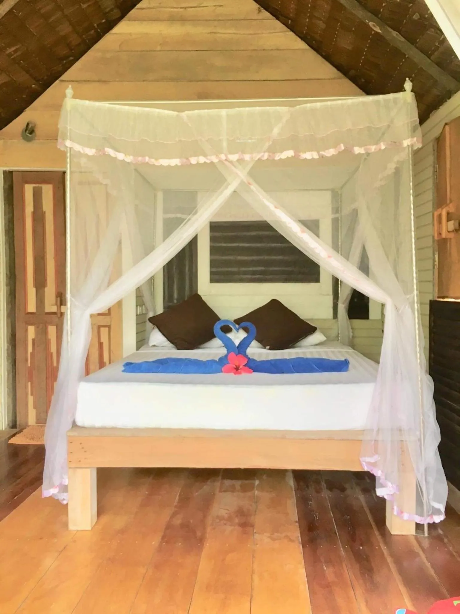 Bed in Koh Mook Mountain view