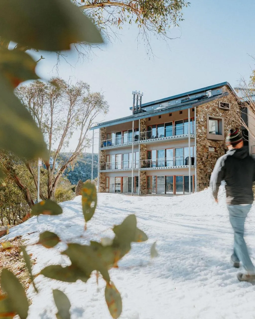 Balcony/Terrace in Alpine Woodsmoke Apartments