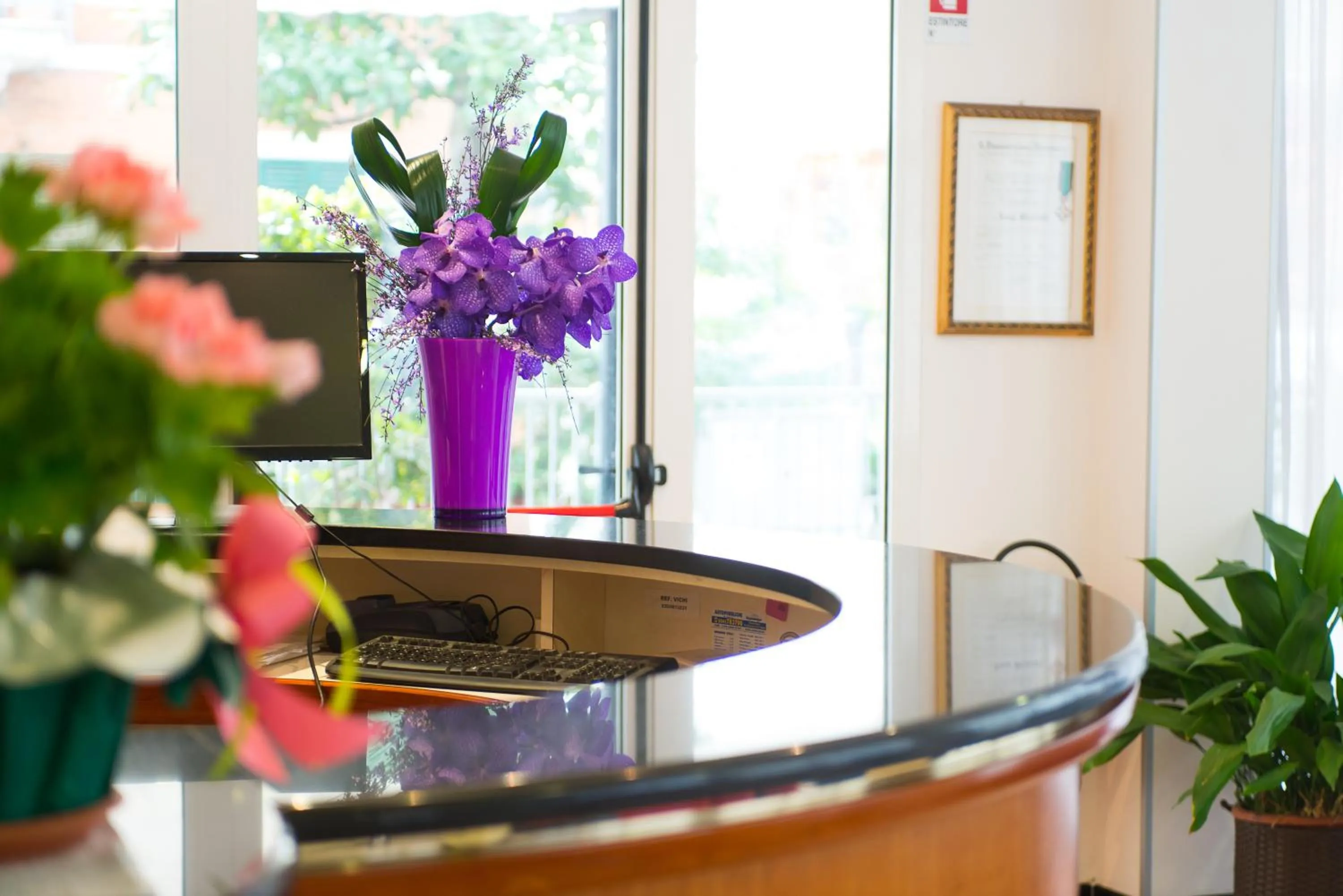 Lobby or reception in Hotel Villa Argia Rimini Marina Centro