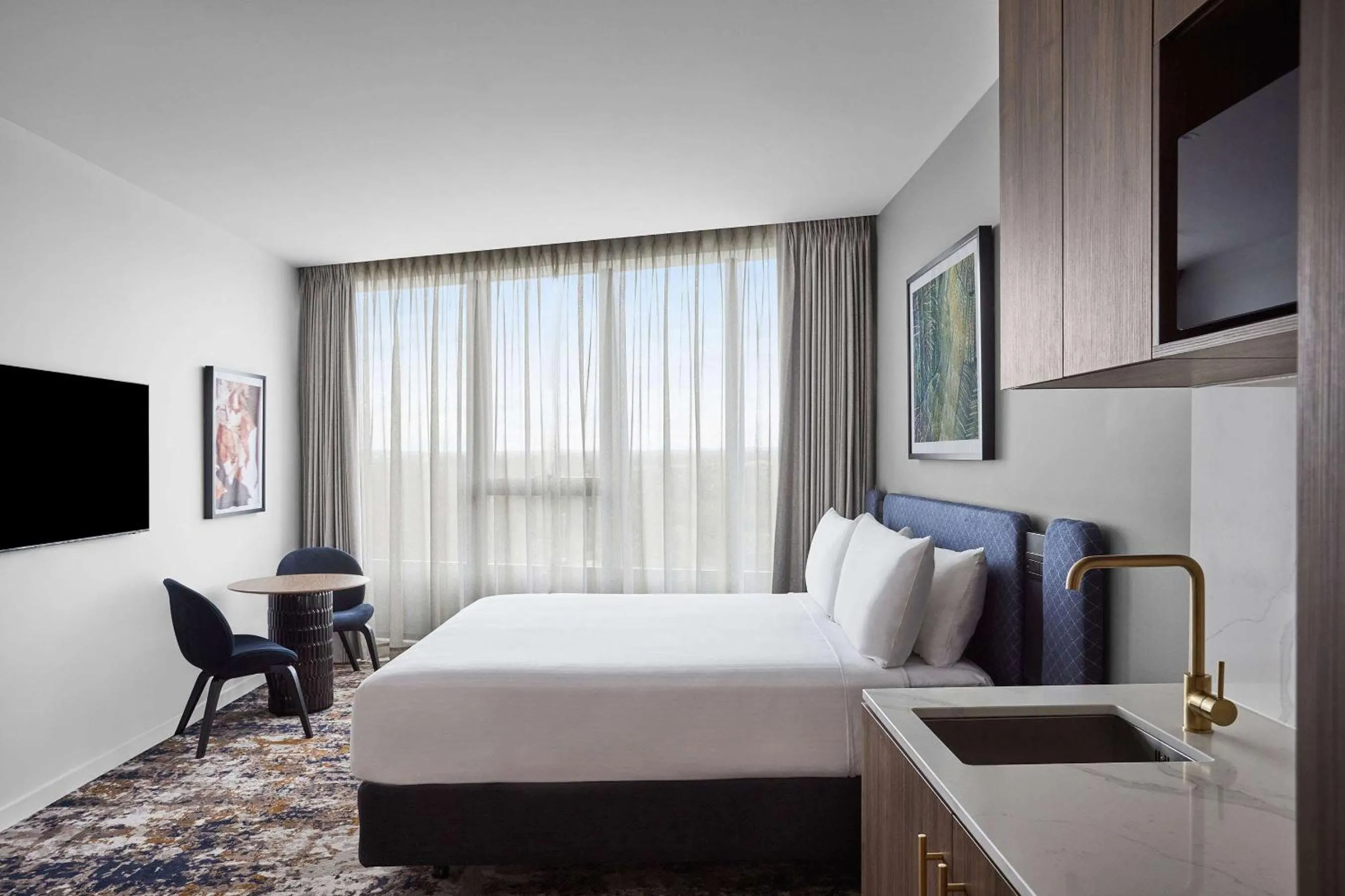 Bedroom, Bed in Adina Apartment Hotel Melbourne, Pentridge