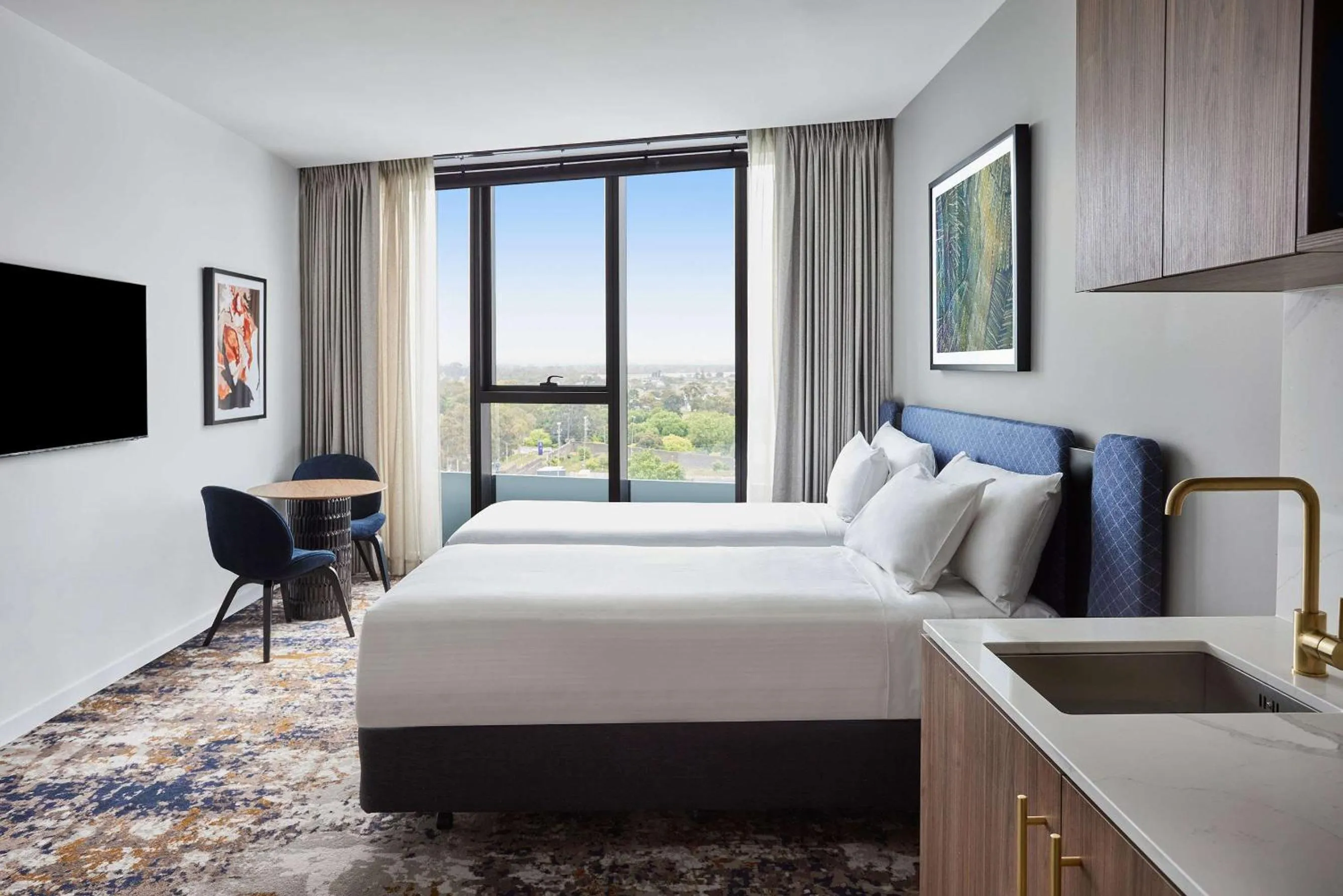 Photo of the whole room, Bed in Adina Apartment Hotel Melbourne, Pentridge