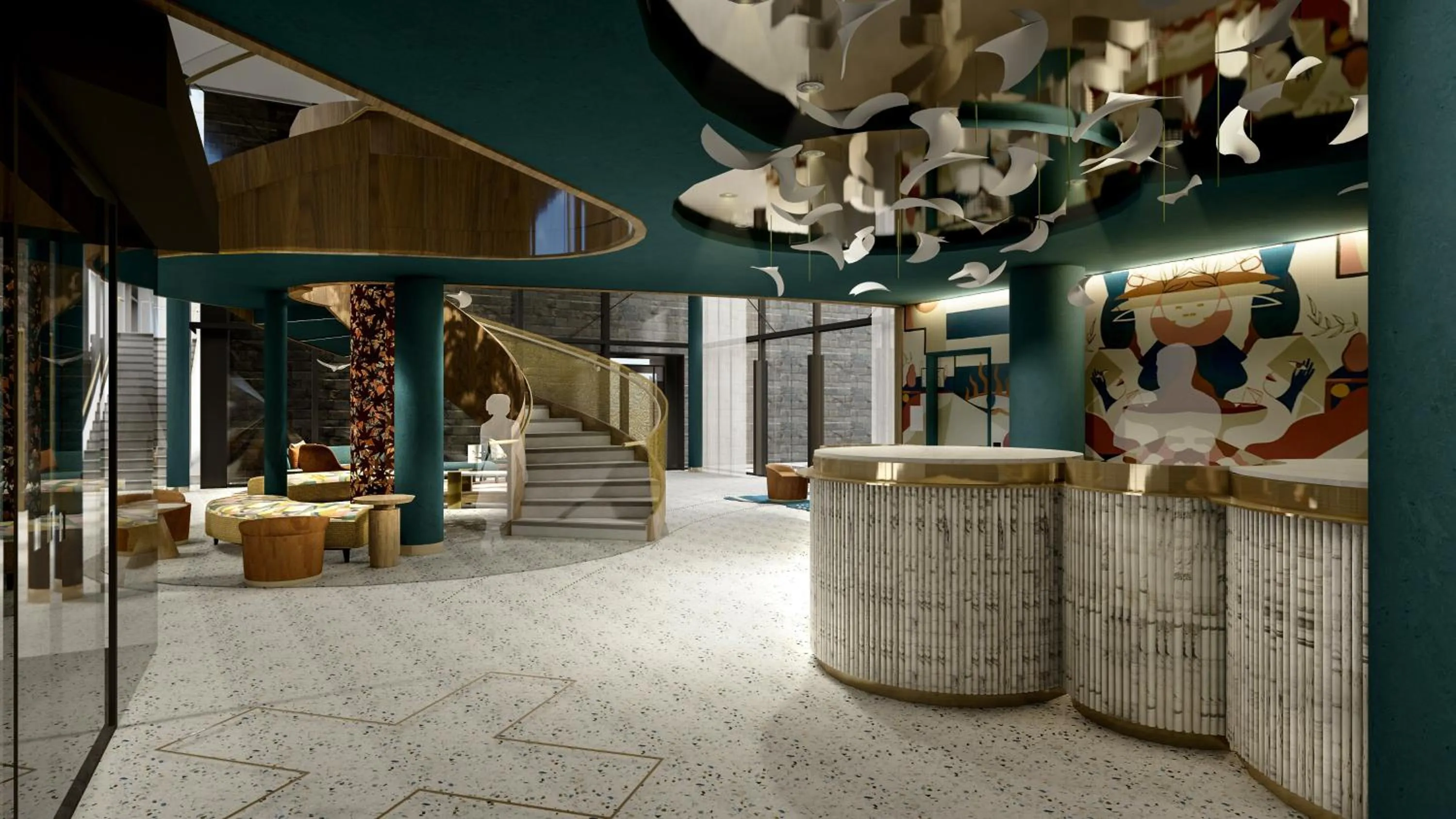 Lobby or reception in Adina Apartment Hotel Melbourne, Pentridge