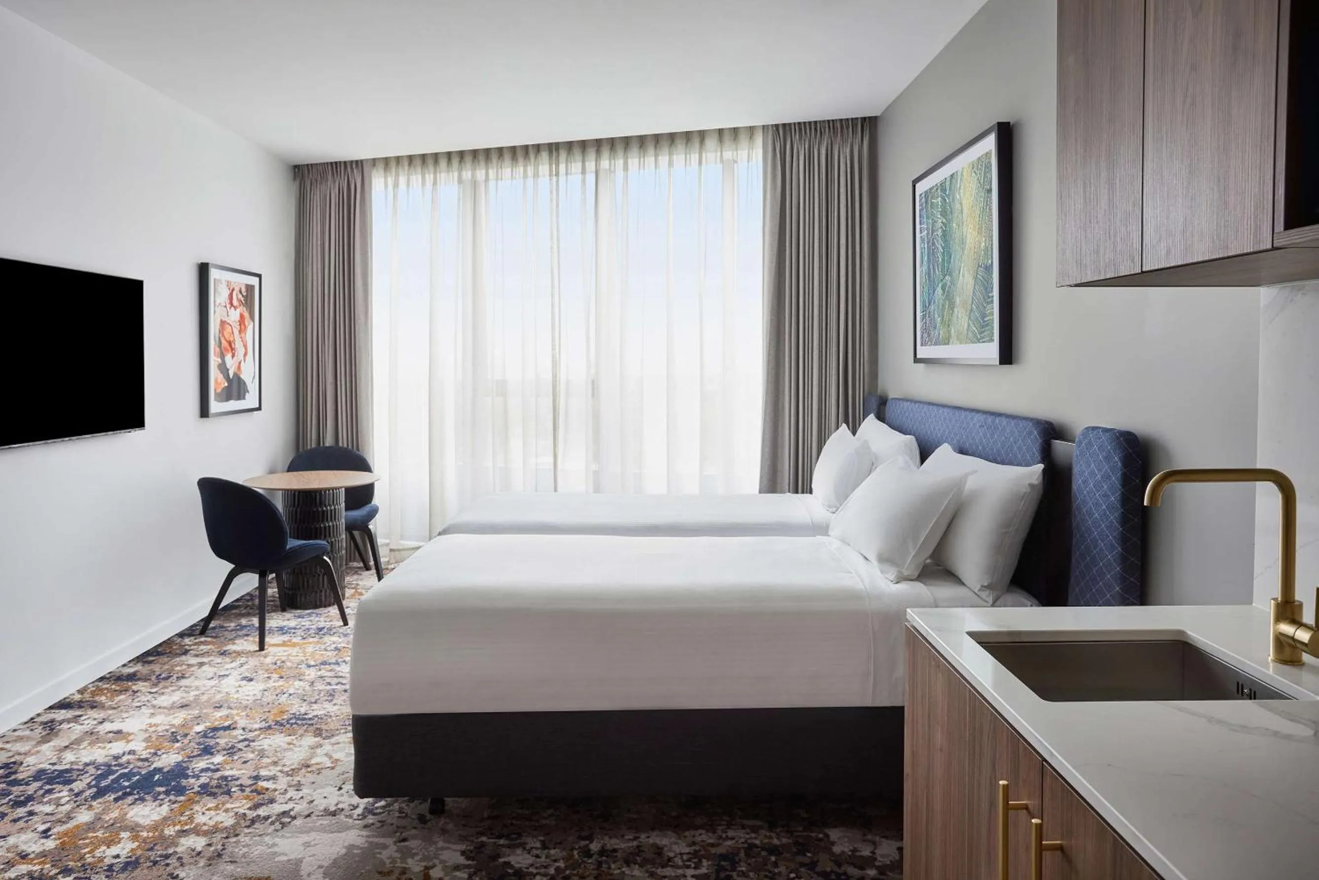 Photo of the whole room, Bed in Adina Apartment Hotel Melbourne, Pentridge