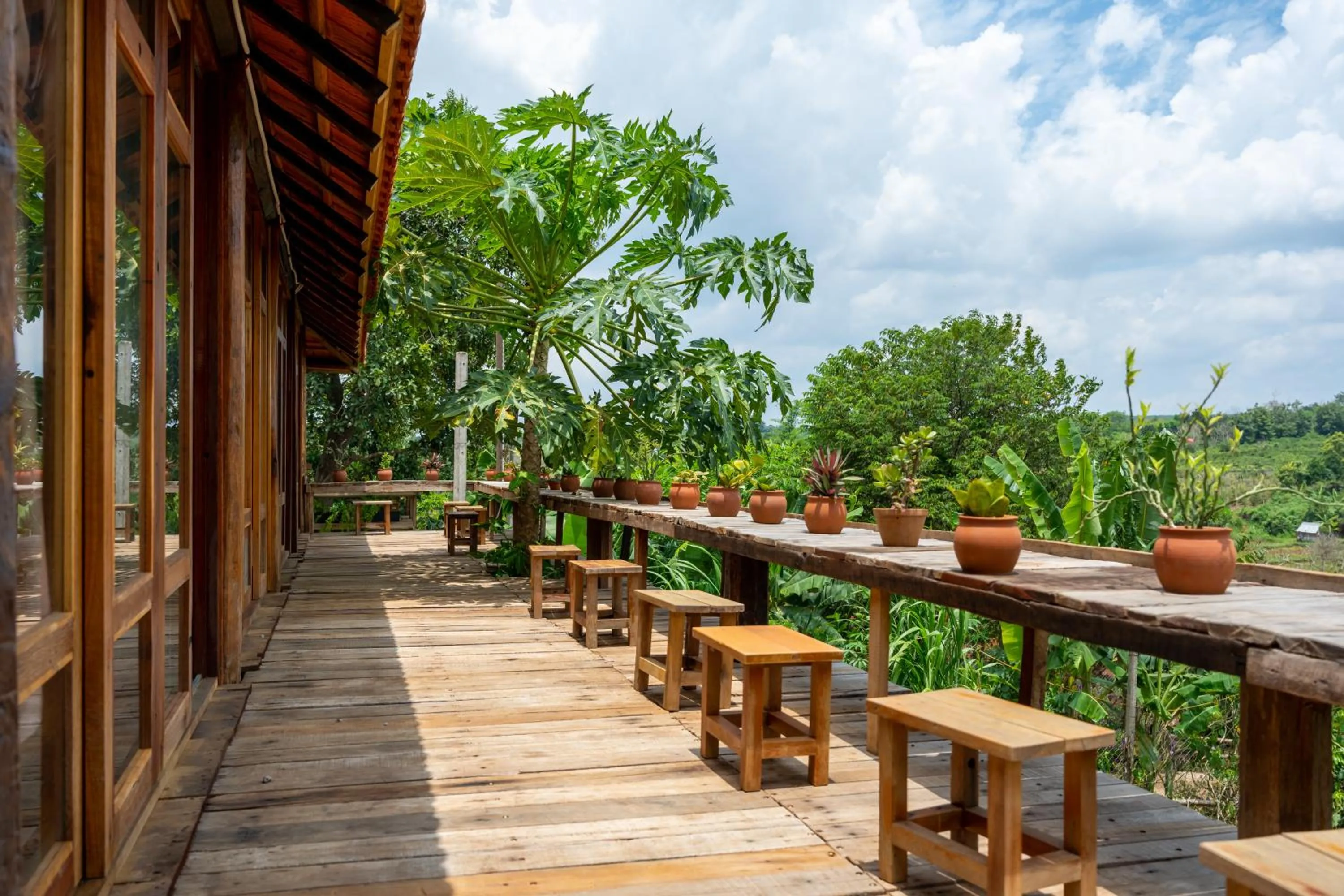 Balcony/Terrace in Mộc An Nhiên Farmstay