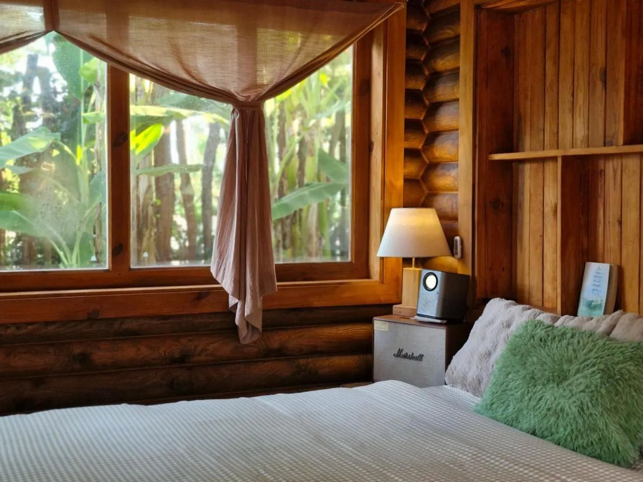 Decorative detail, Bed in Mộc An Nhiên Farmstay