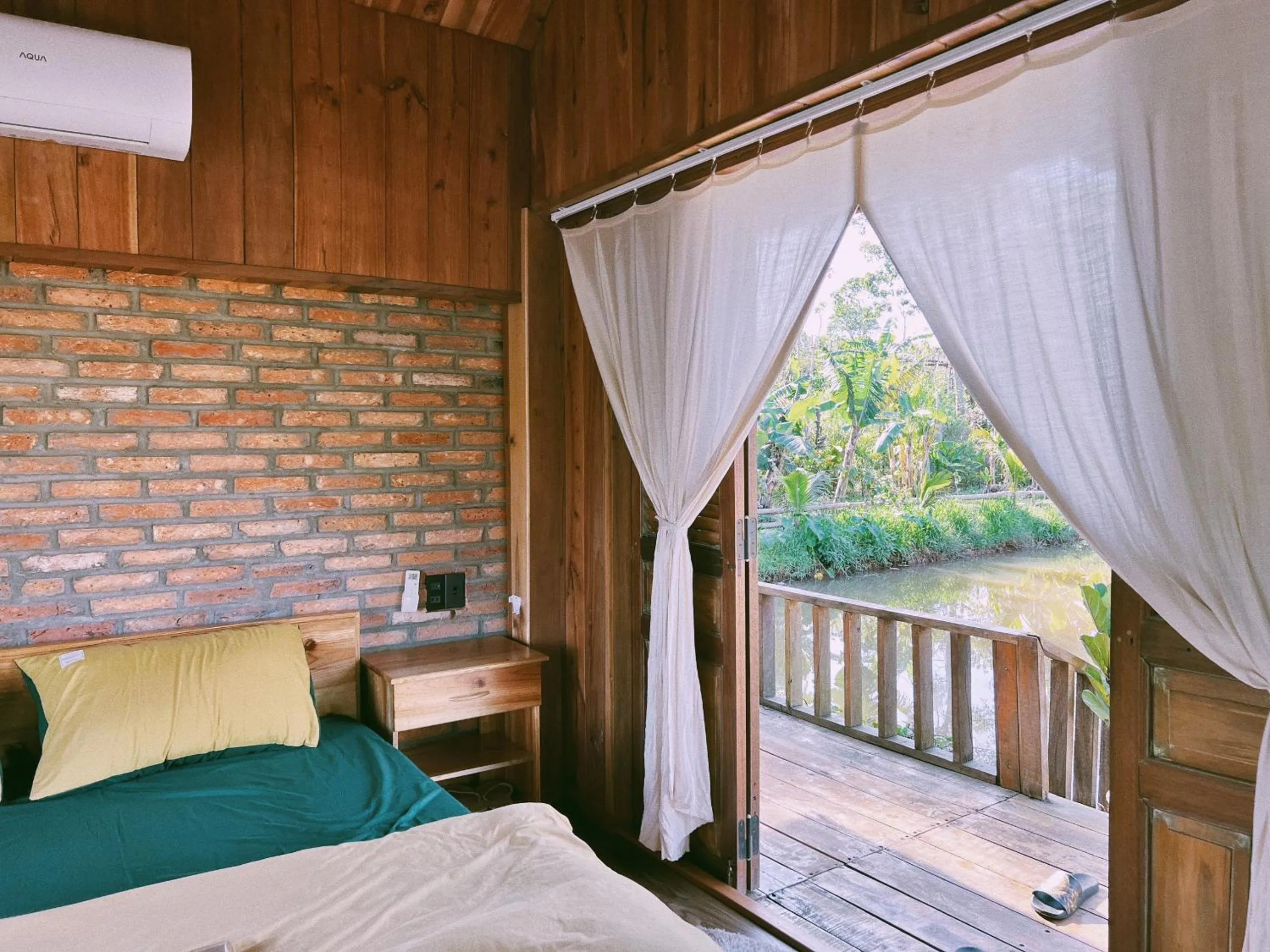 View (from property/room), Bed in Mộc An Nhiên Farmstay