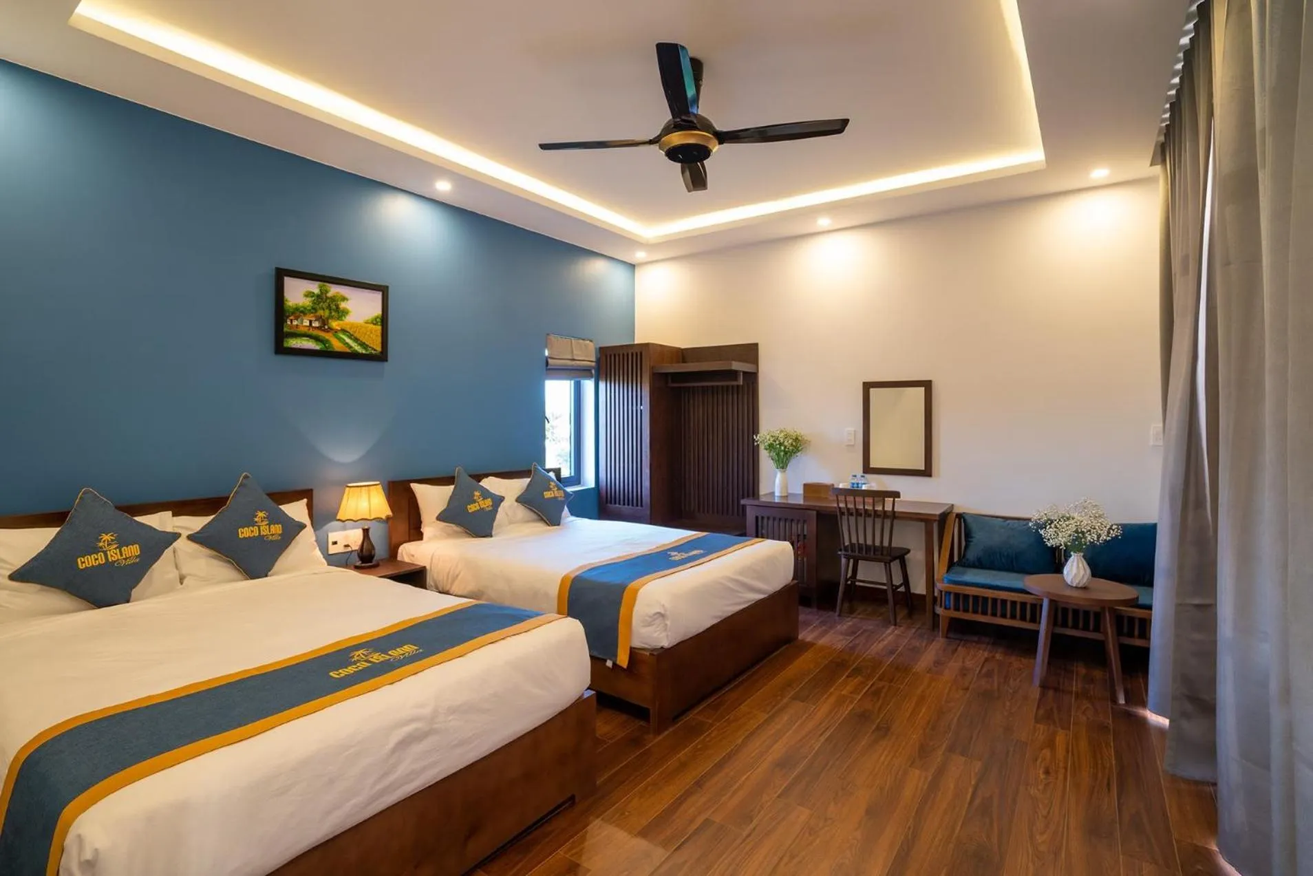 Bed in Coco Island Villa