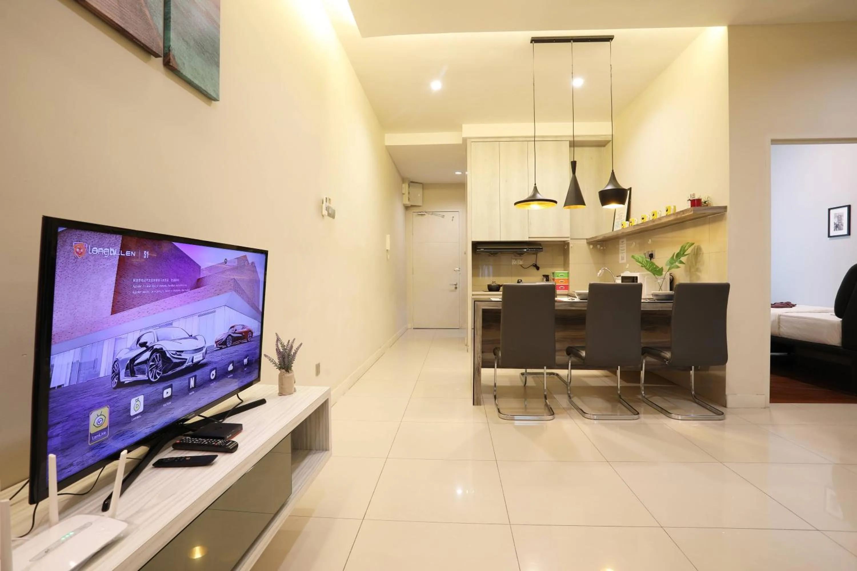 TV and multimedia in AJ Suites @ Loft Imago KK