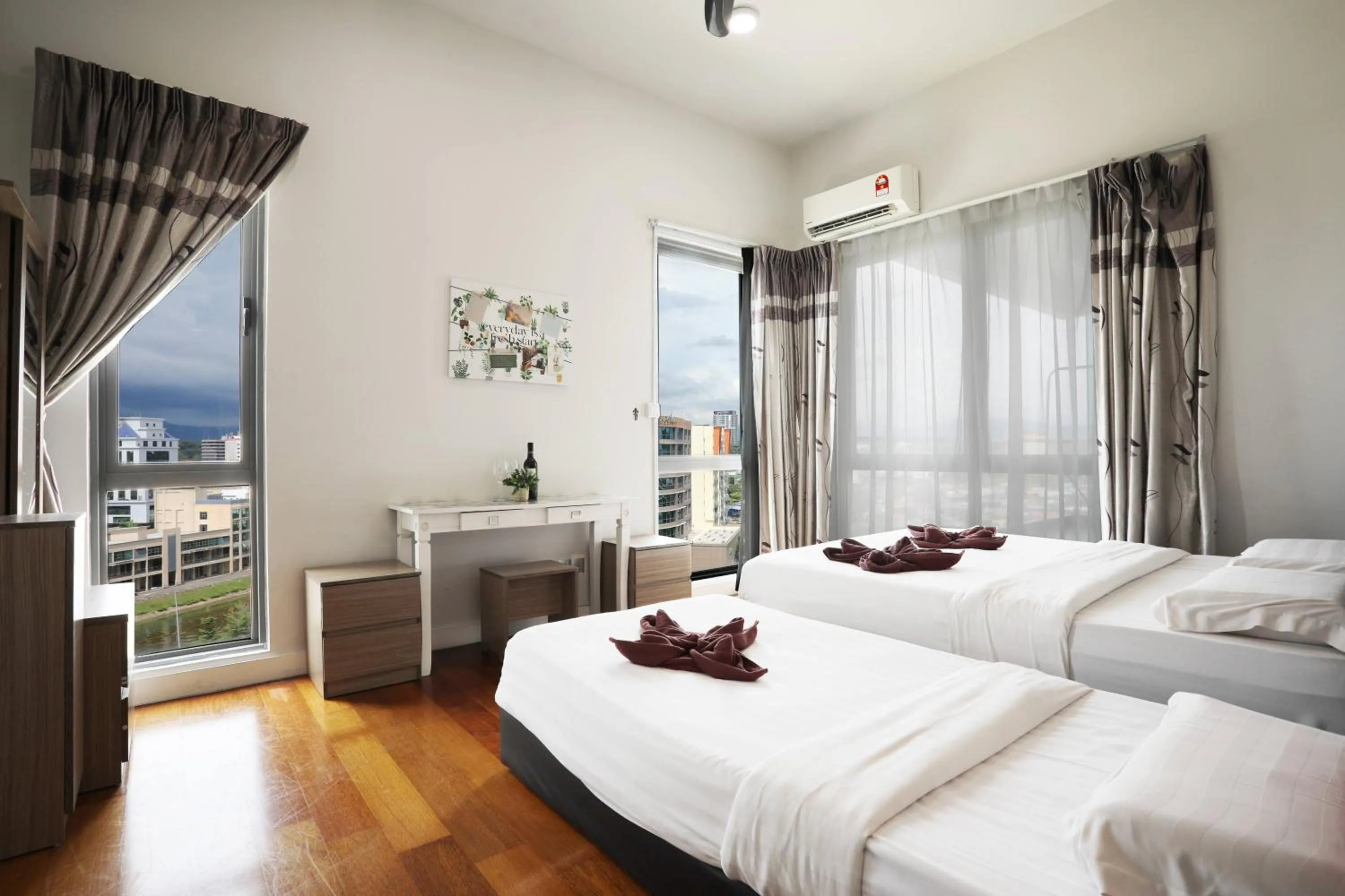 Bedroom, Bed in AJ Suites @ Loft Imago KK