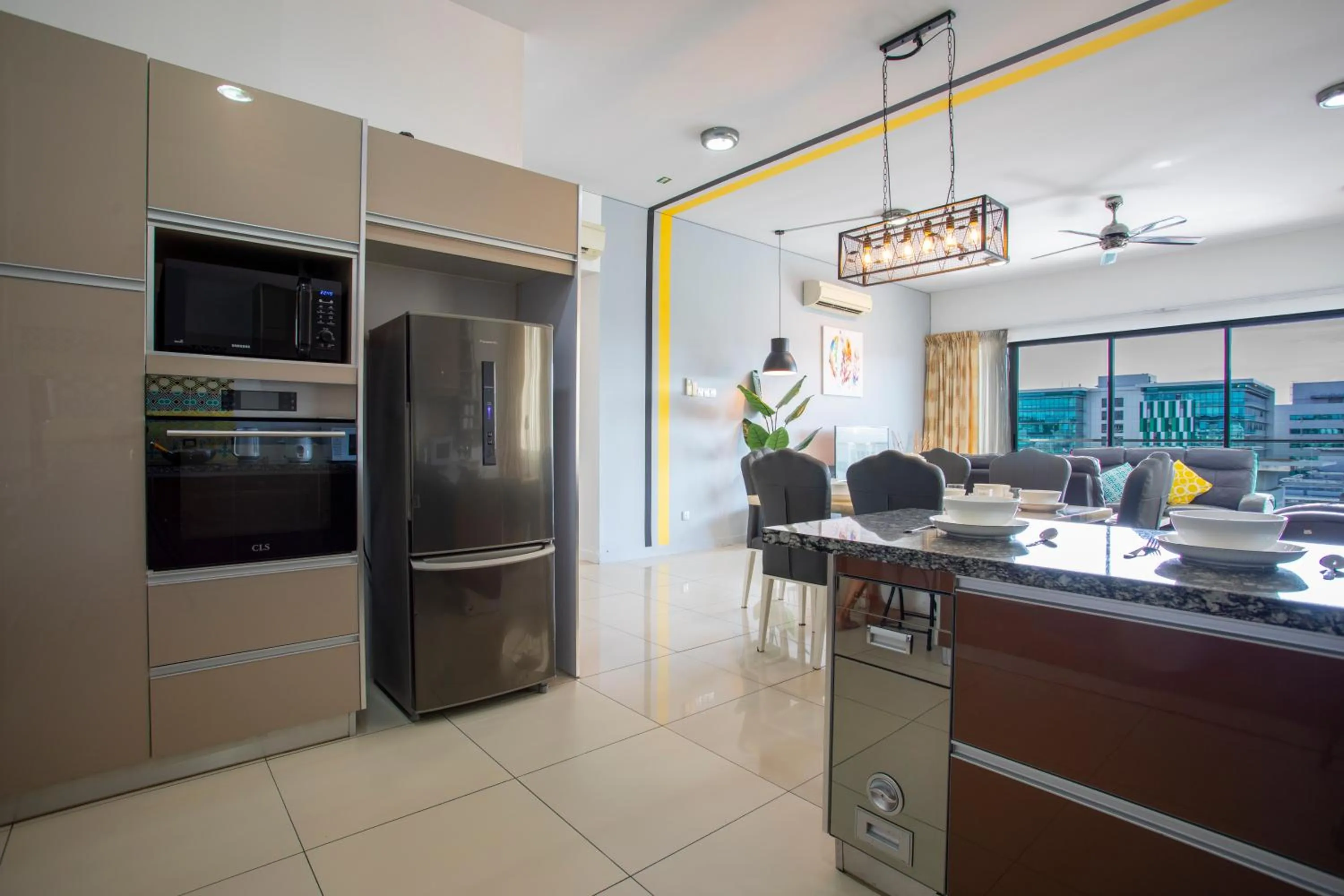 Kitchen or kitchenette in AJ Suites @ Loft Imago KK