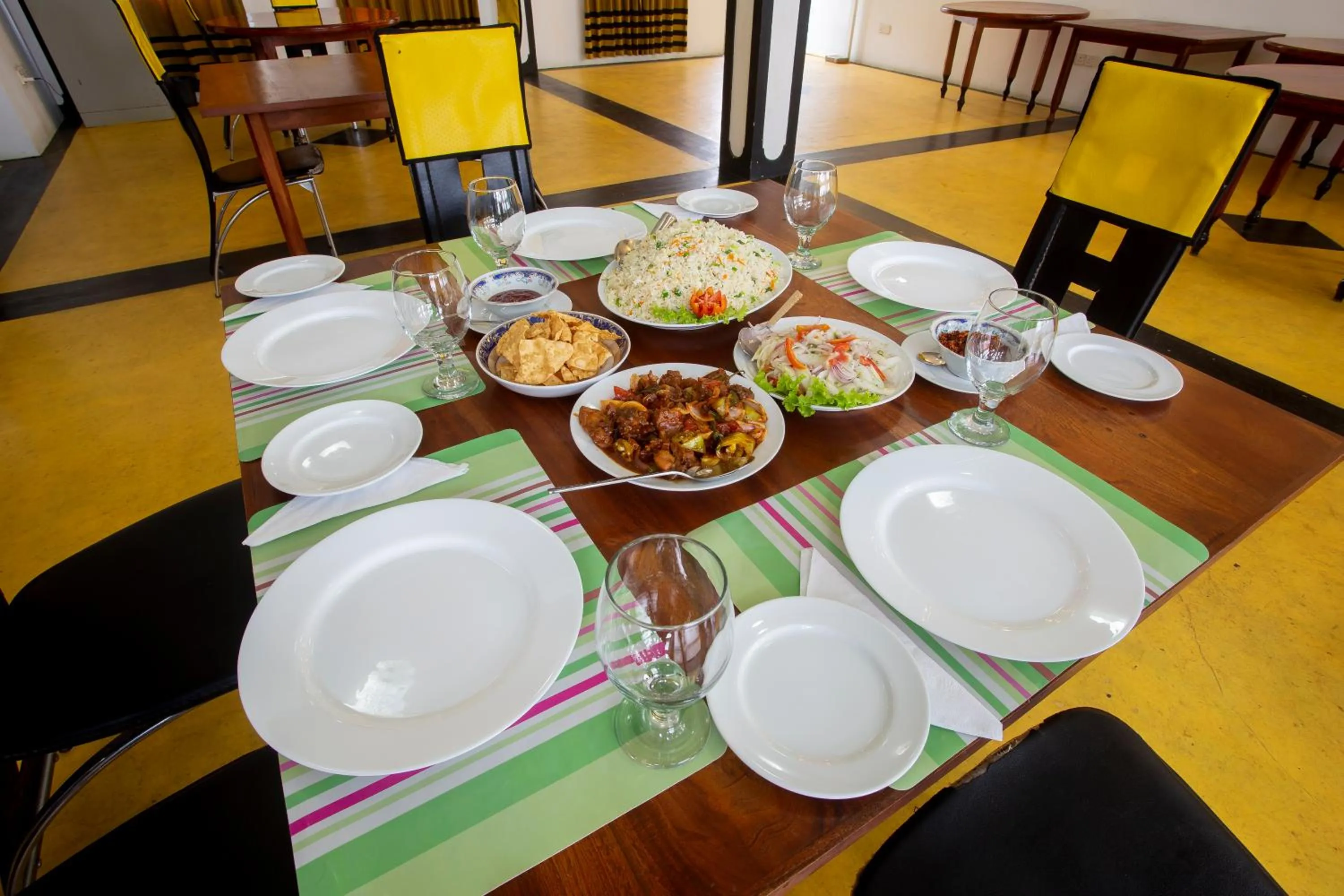 Food in Peacock Reach Hotel