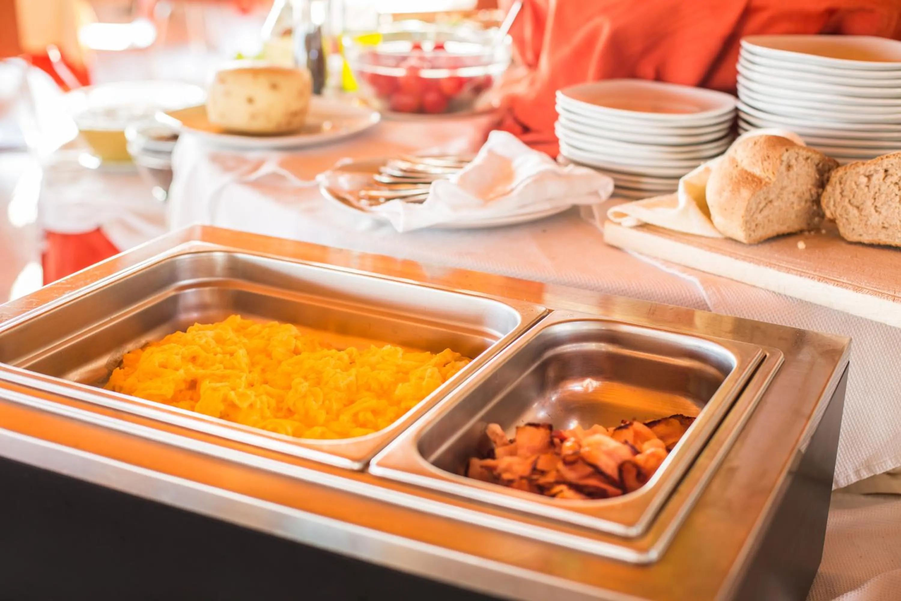 American breakfast in Forte Hotel