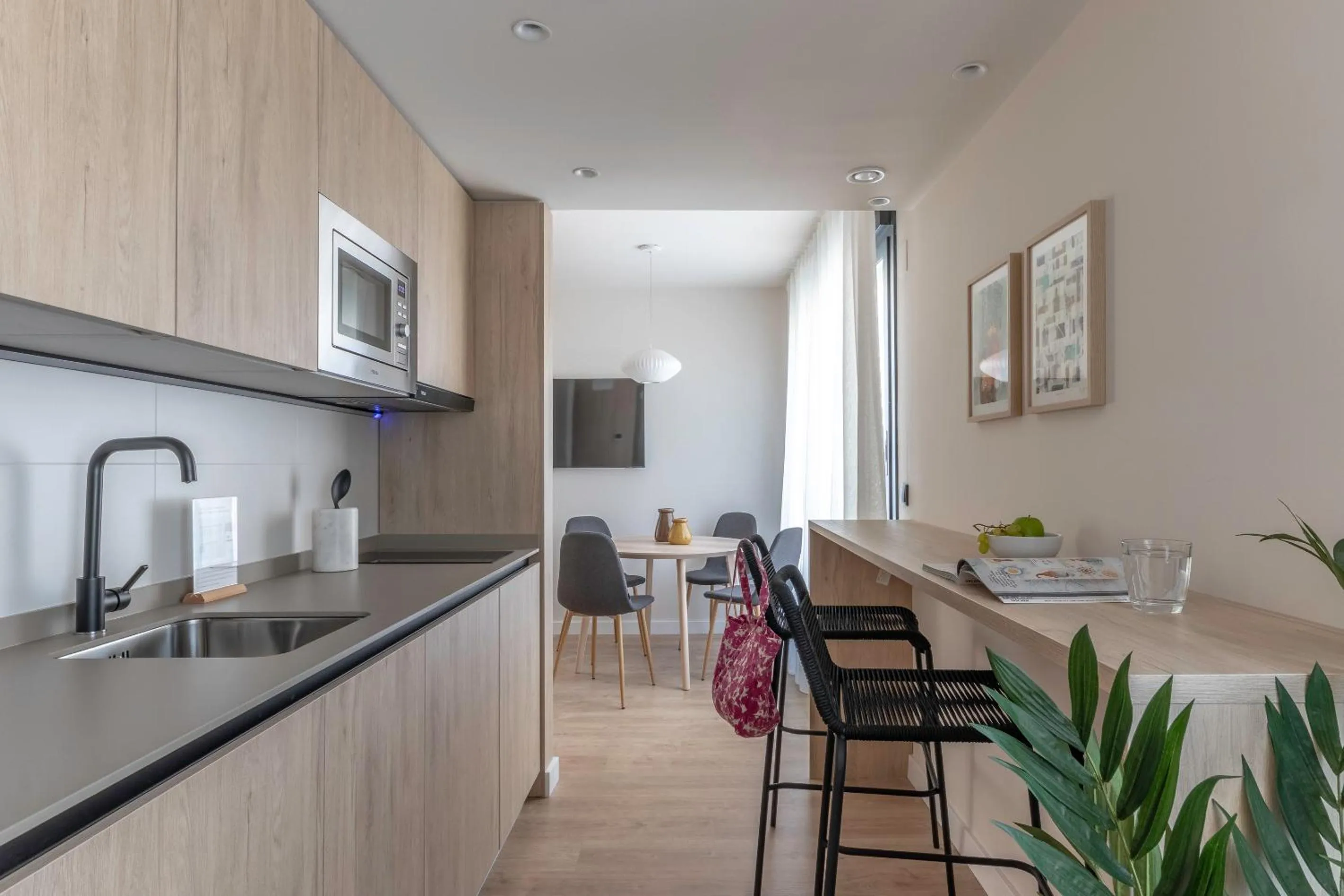 Kitchen or kitchenette in Líbere Pamplona Yamaguchi