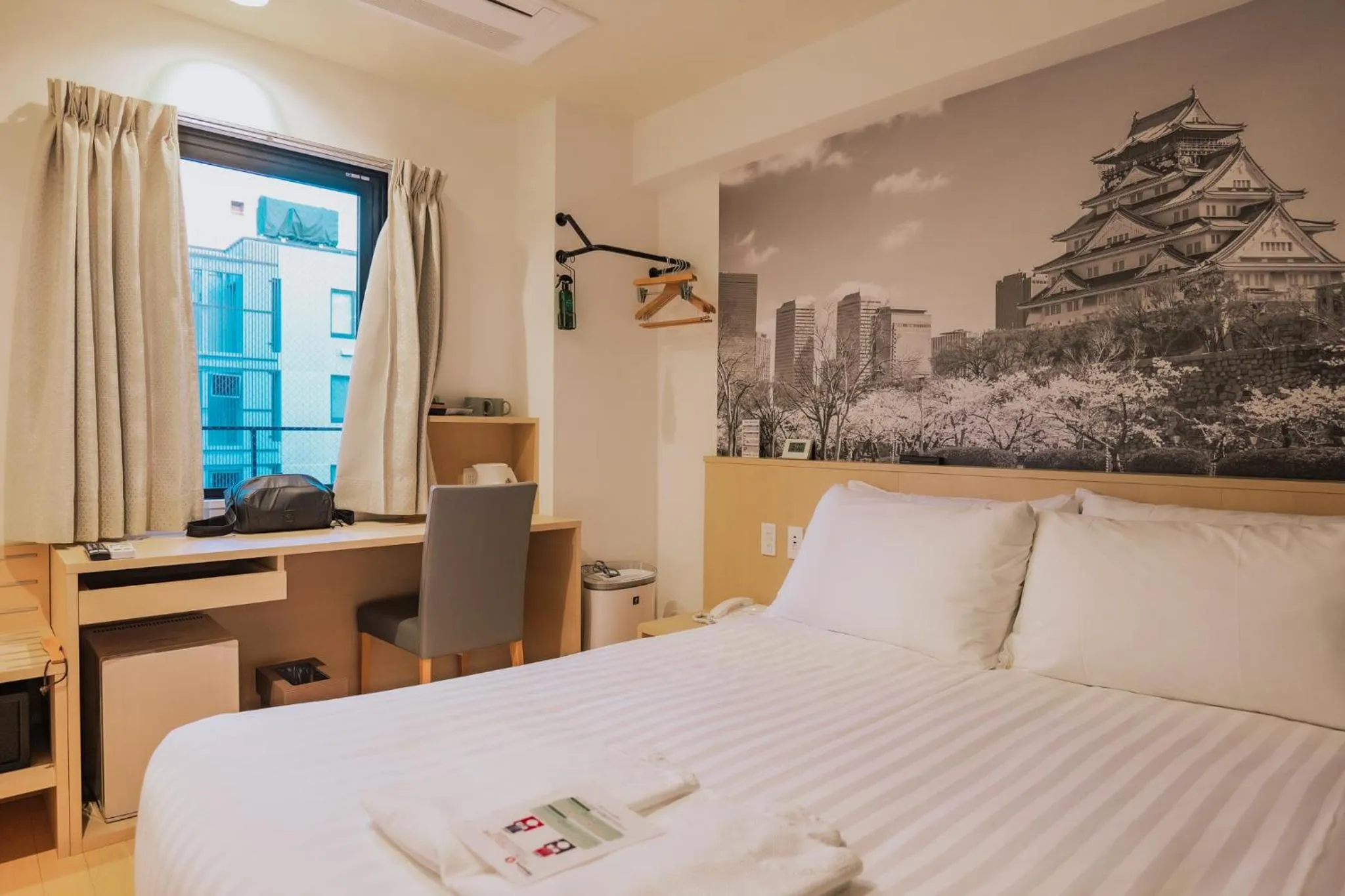 View (from property/room), Bed in Travelodge Honmachi Osaka