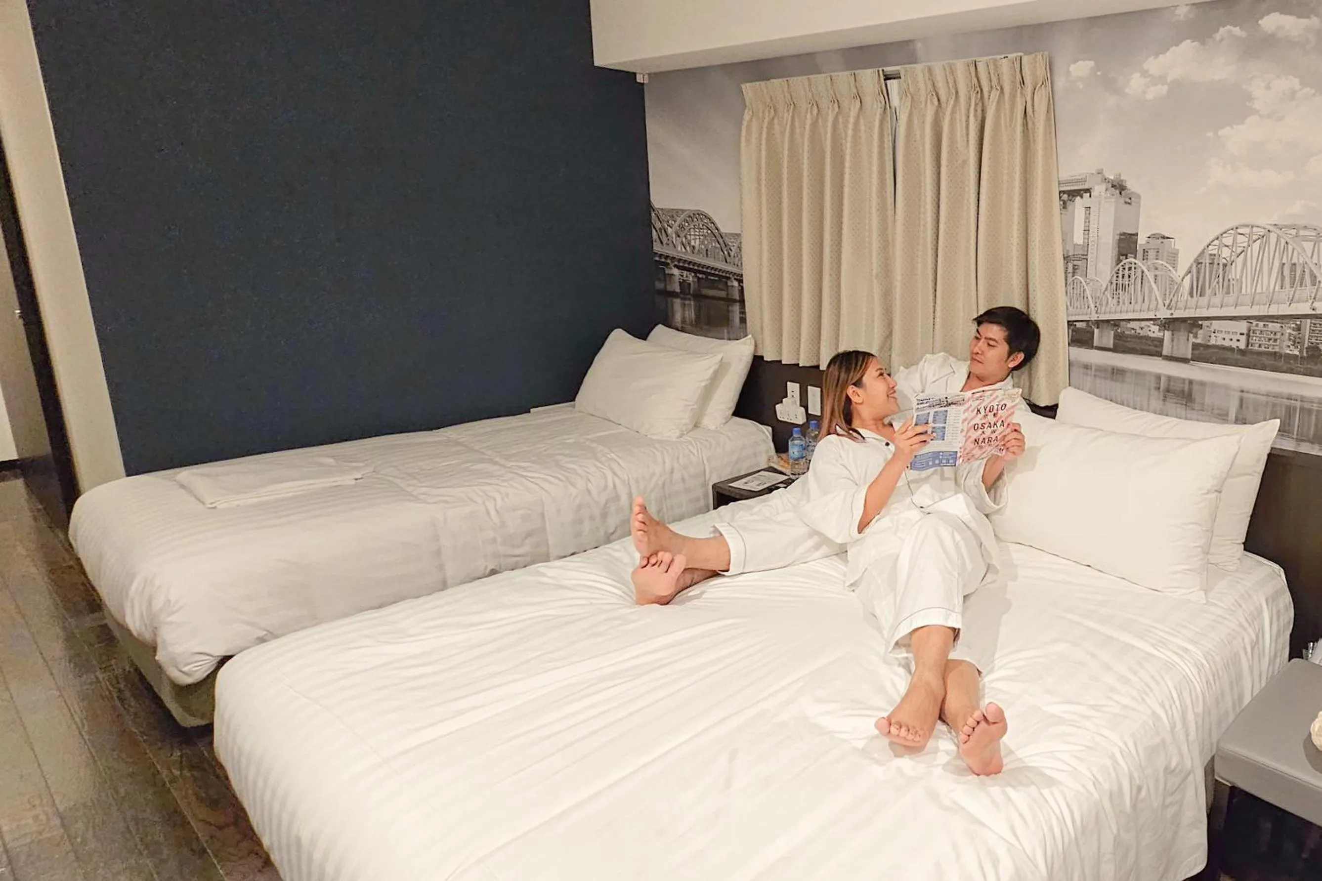 Bed in Travelodge Honmachi Osaka