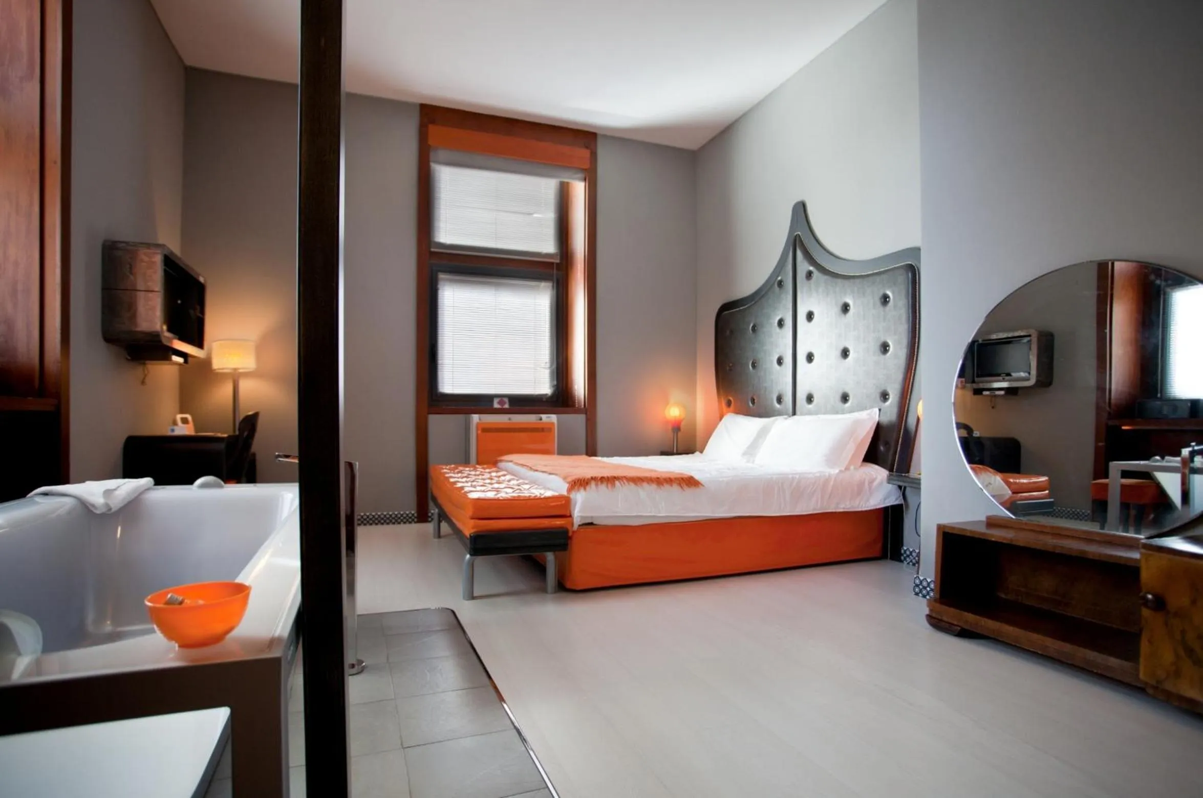 Bed in Orange Hotel