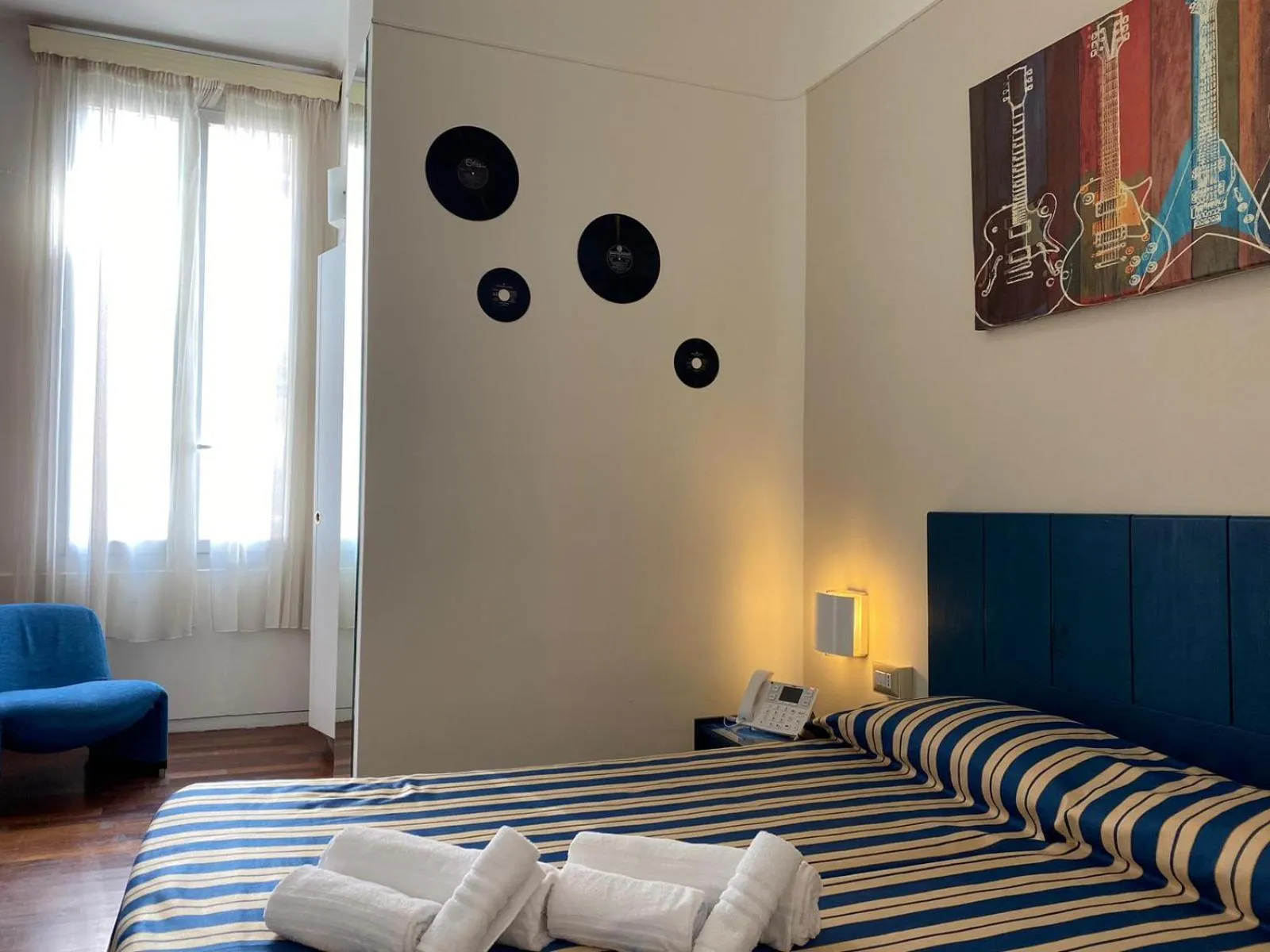 Bed in Hotel Morandi