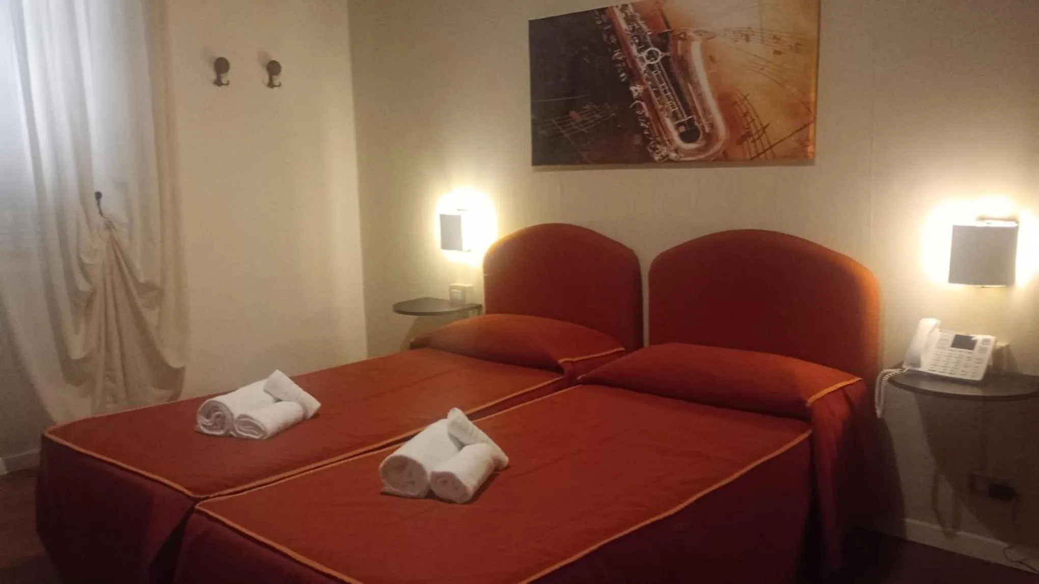 Bed in Hotel Morandi
