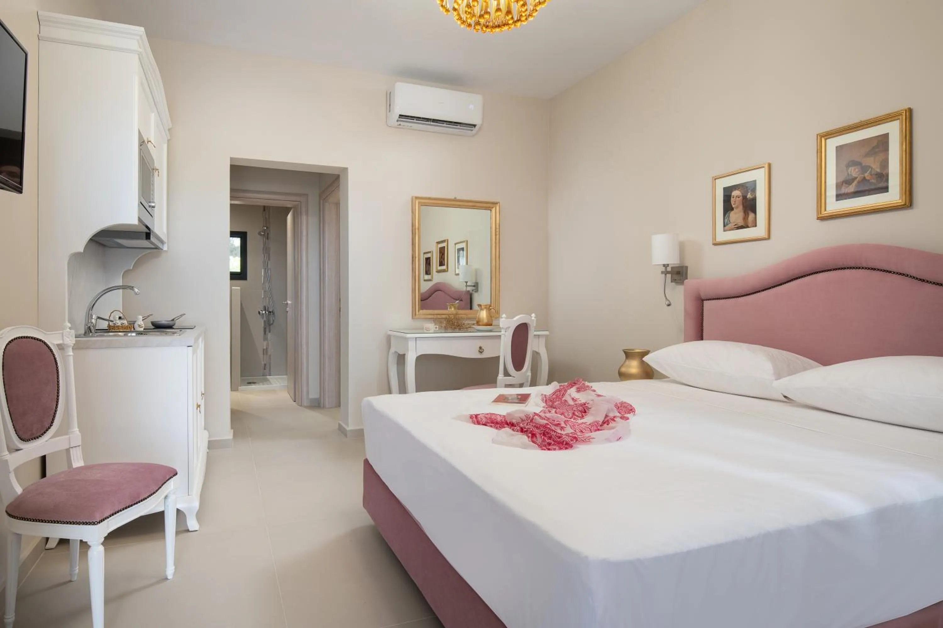 Bedroom, Bed in Mykoniatika Villas