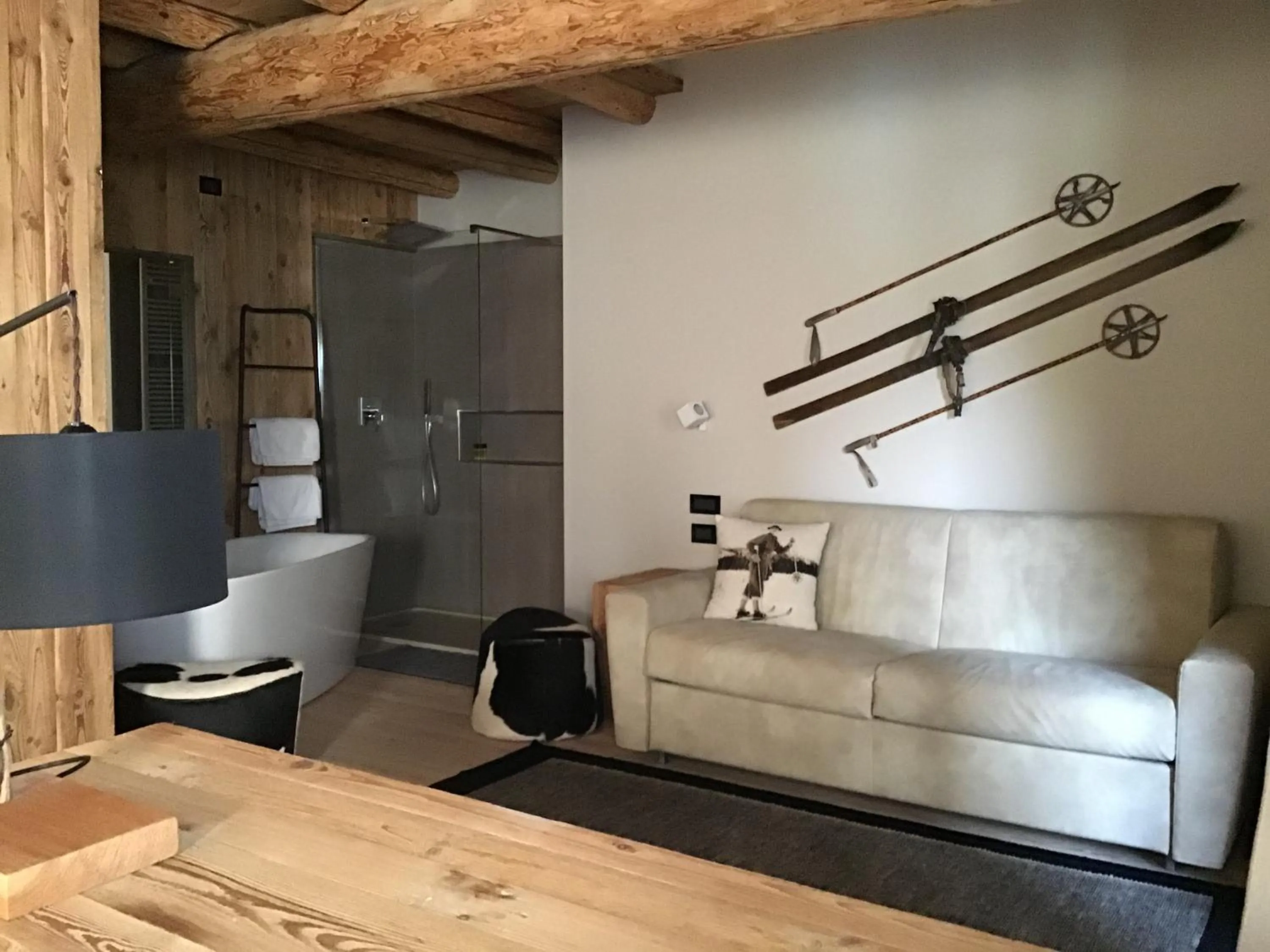 Living room in Hotel Vecchia Stazione Mountain Elegance