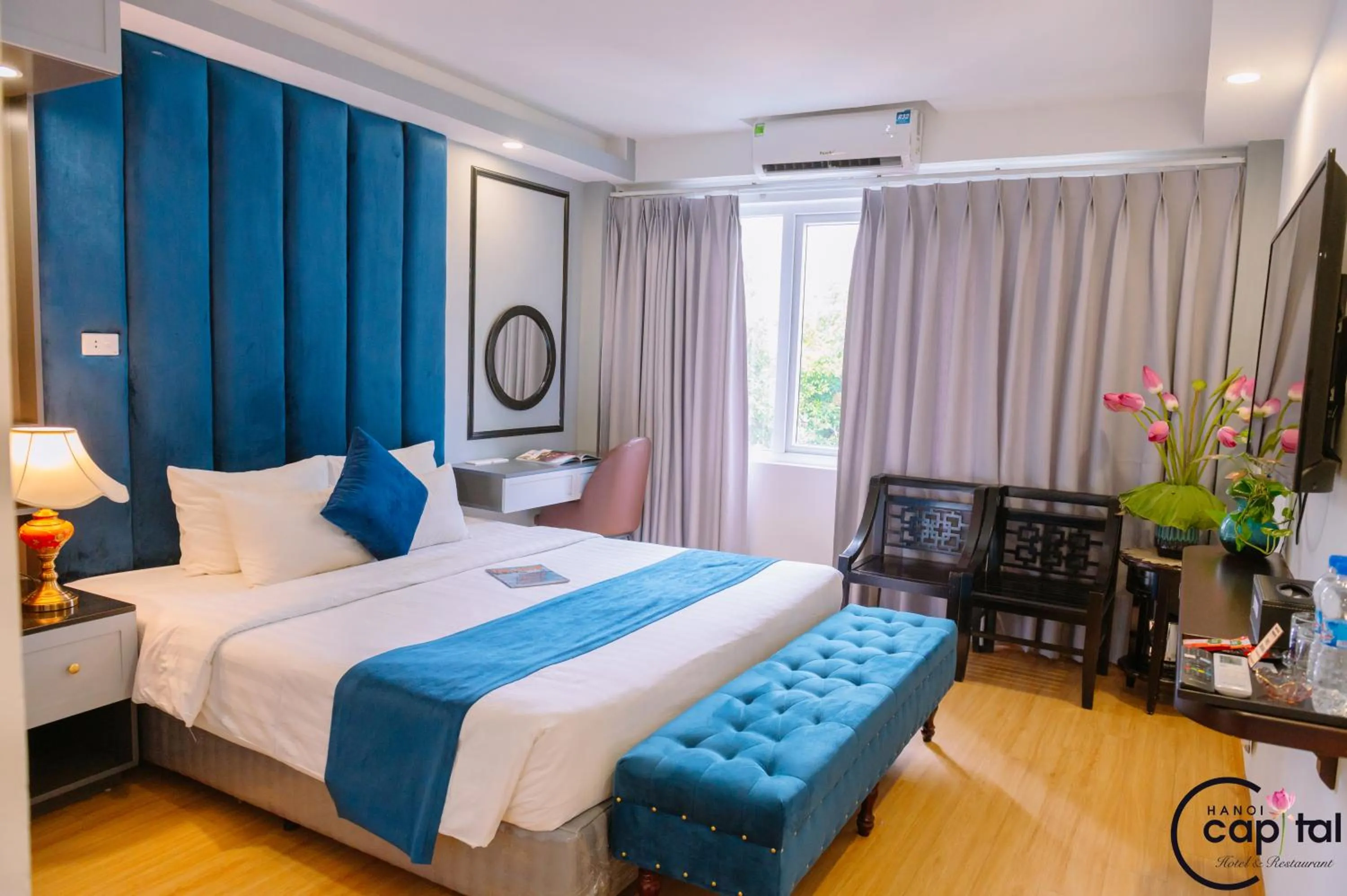 Bed in Hanoi Capital Premium Hotel