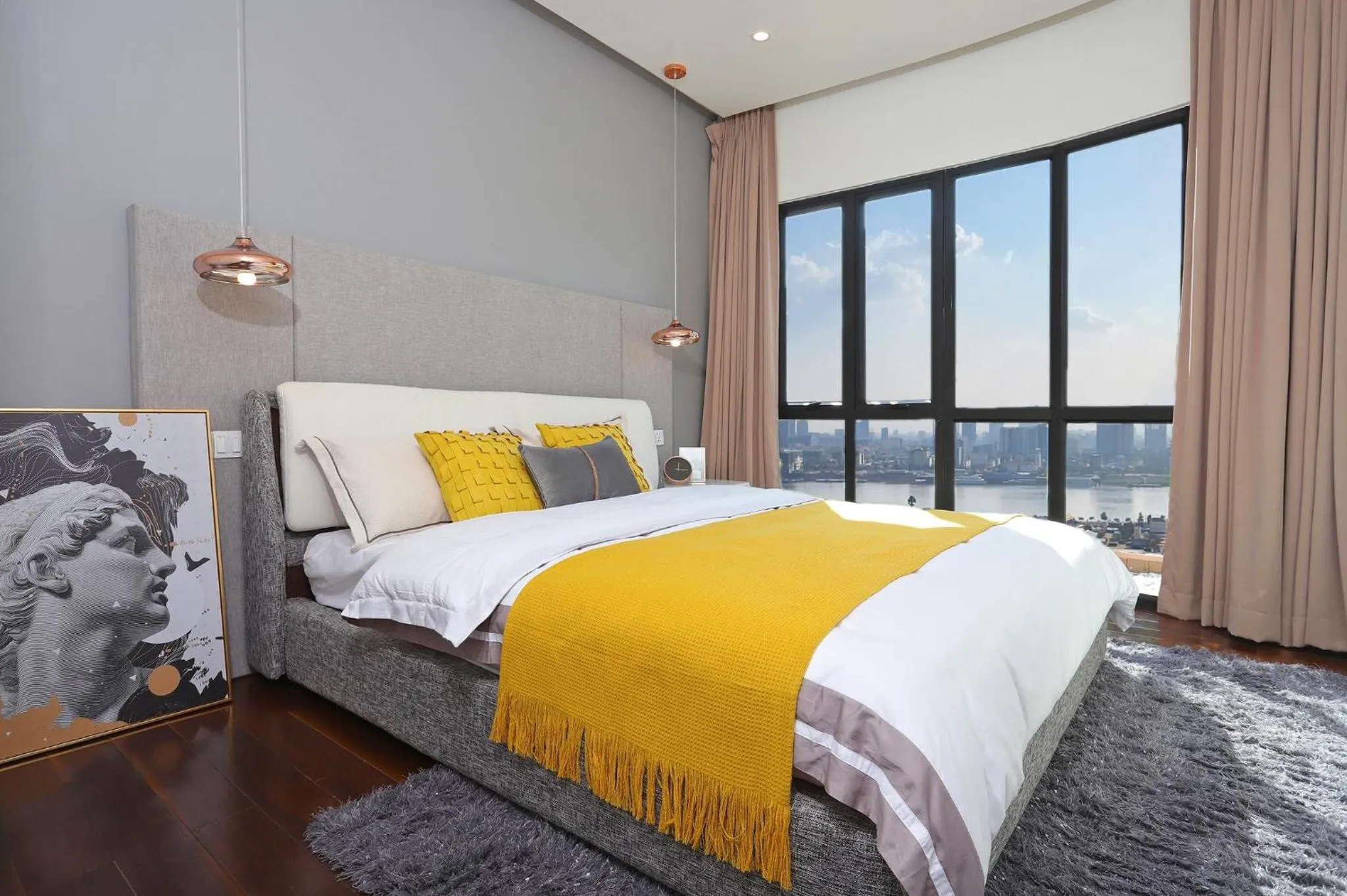 Bed in The Peninsula Phnom Penh