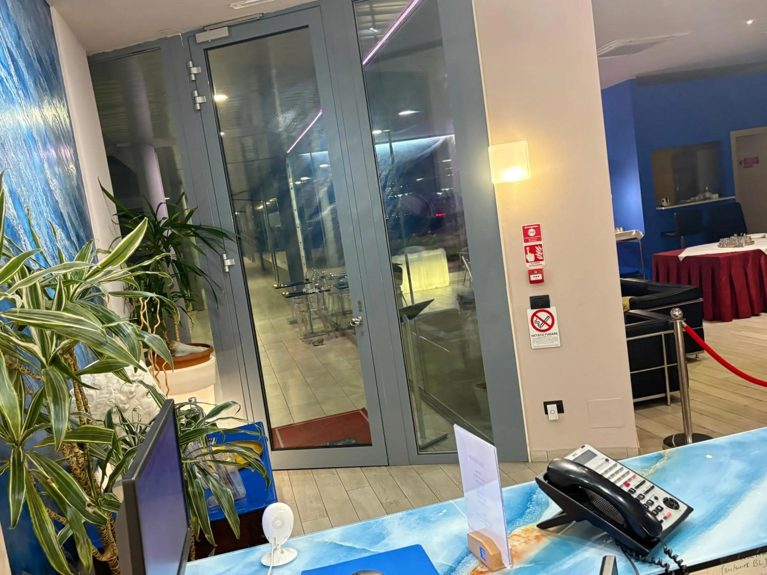 Facade/entrance in Blue Shades Hotel