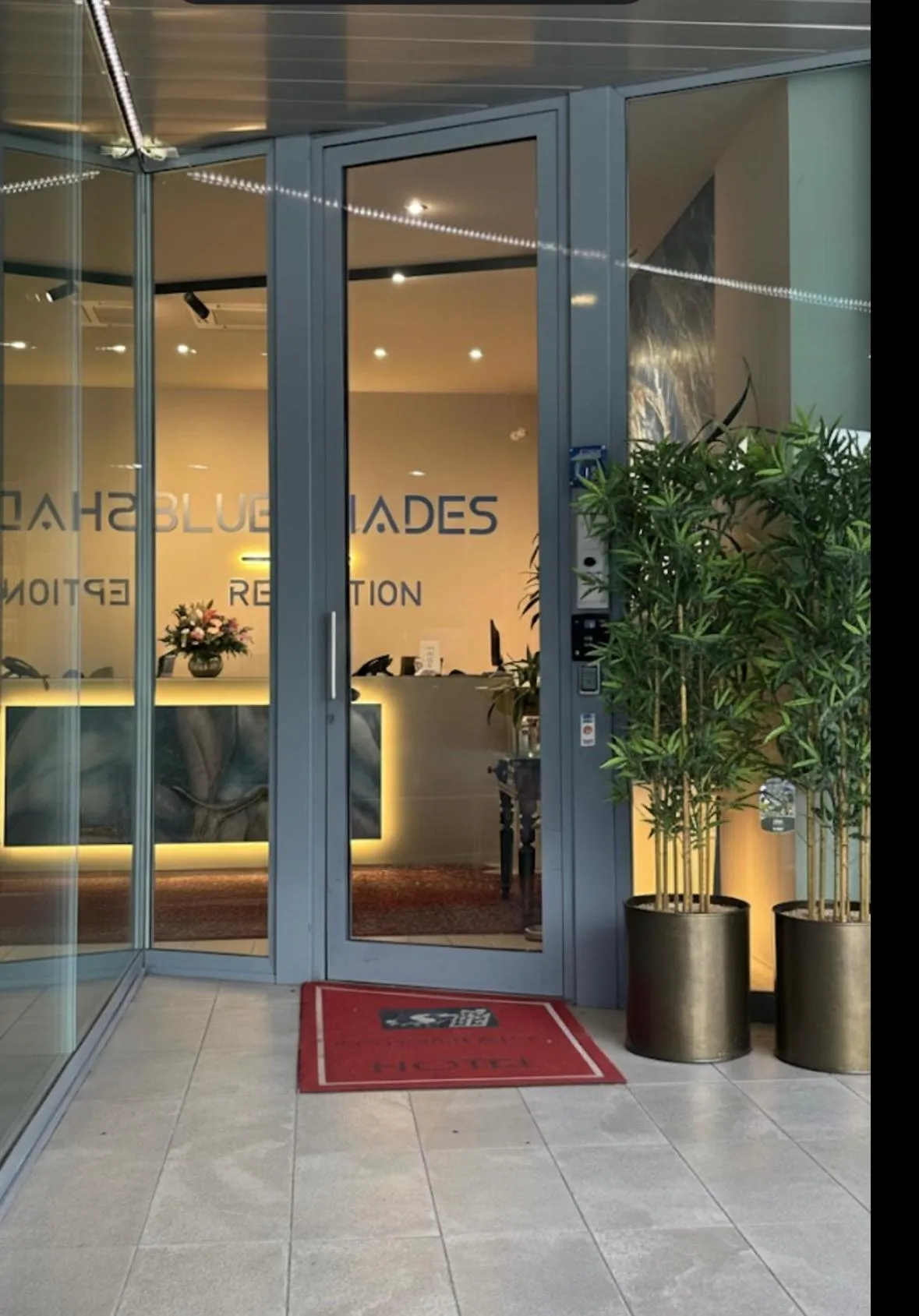 Property building in Blue Shades Hotel