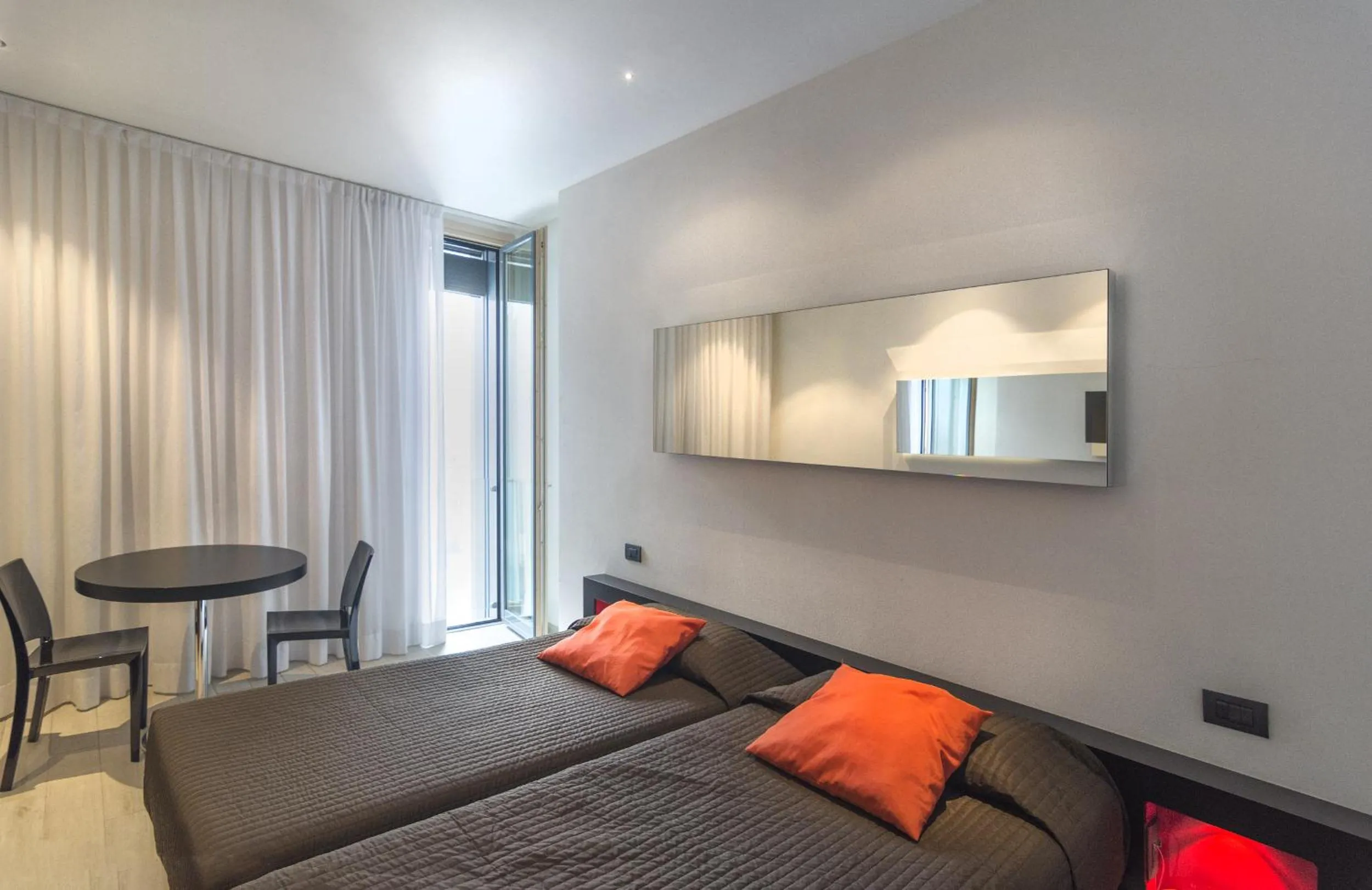 Bed in Blue Shades Hotel