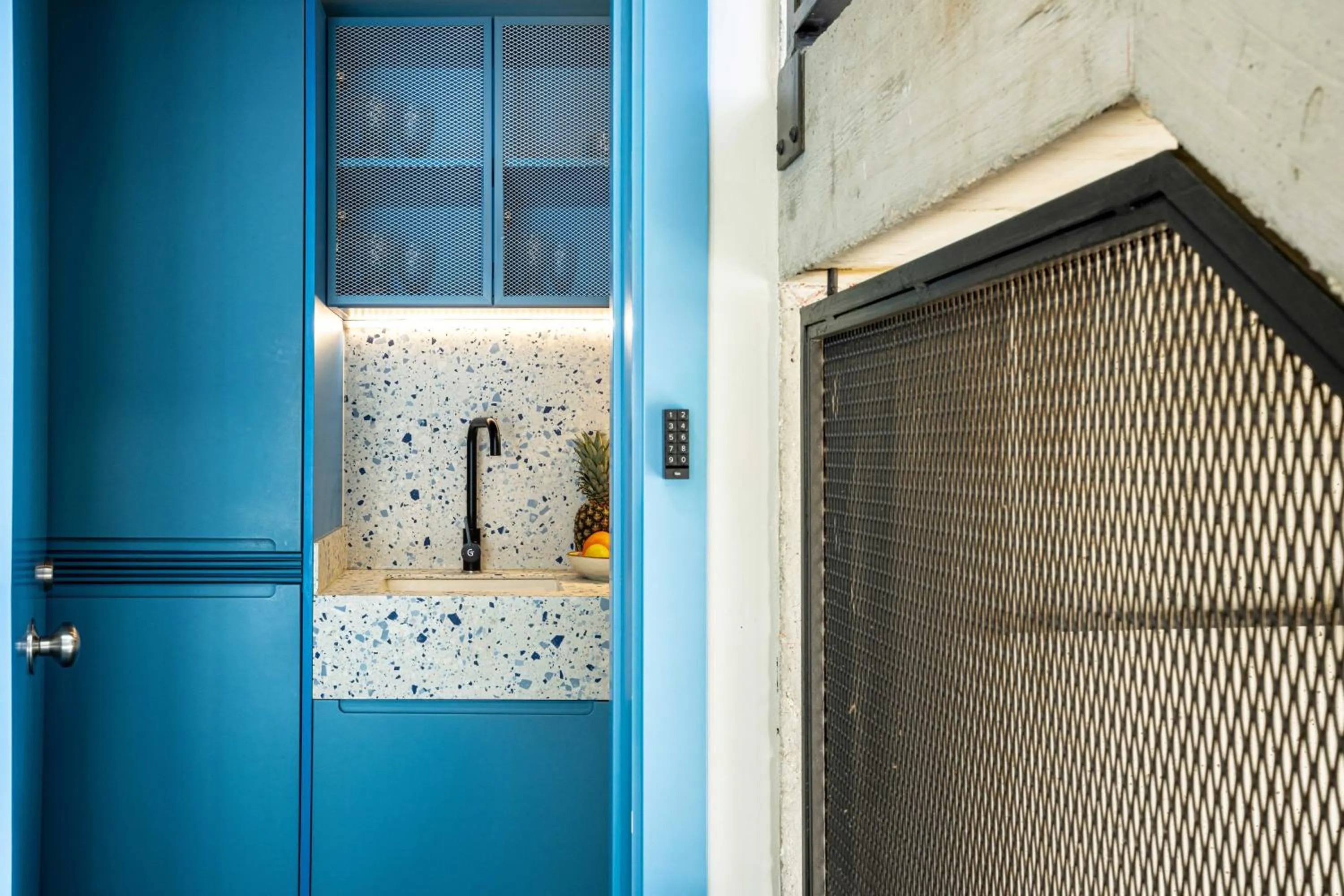 kitchen in Coeo Parras Design Apartments