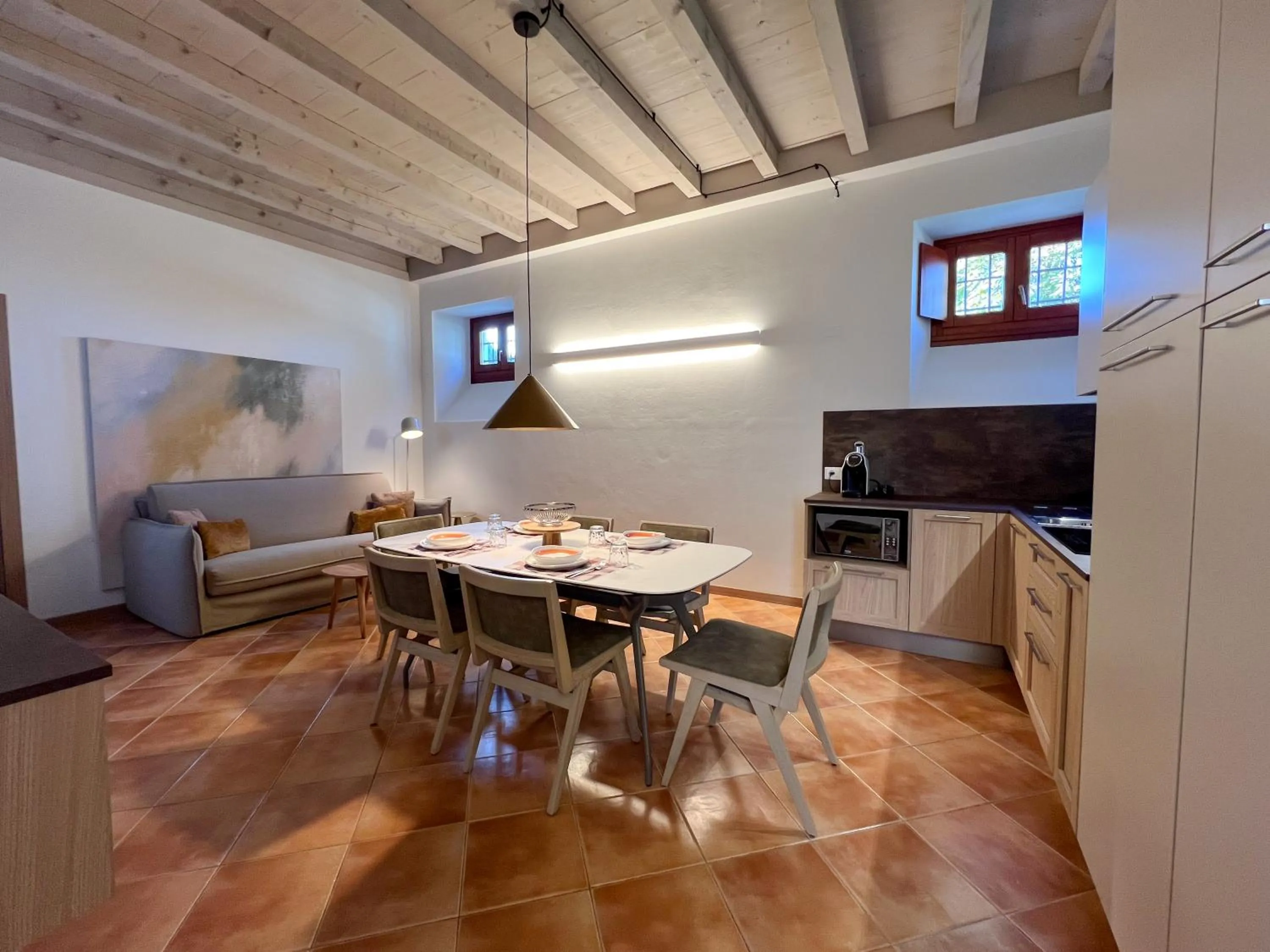 Living room in Castello Belvedere Apartments