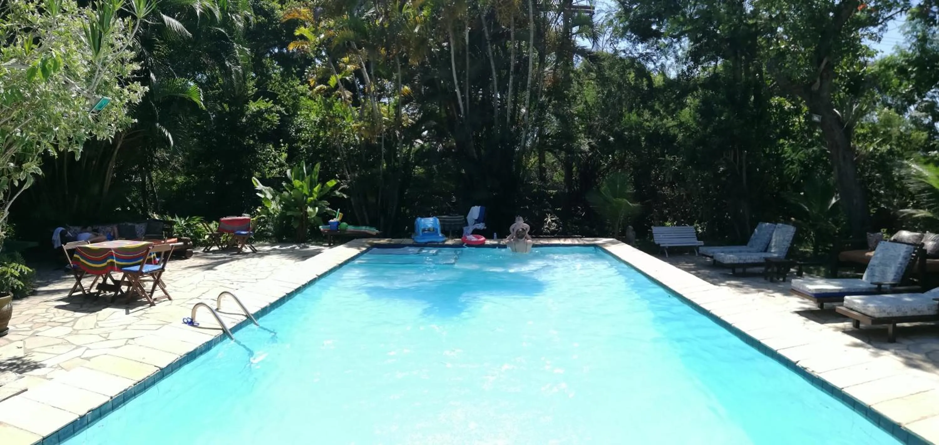 Garden view in Pousada Alicia