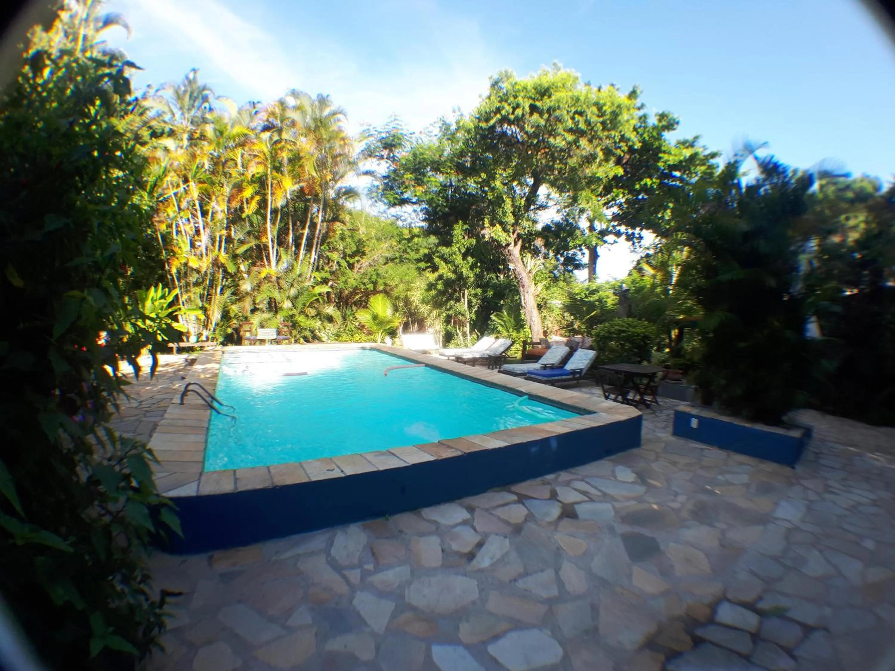 Garden view in Pousada Alicia