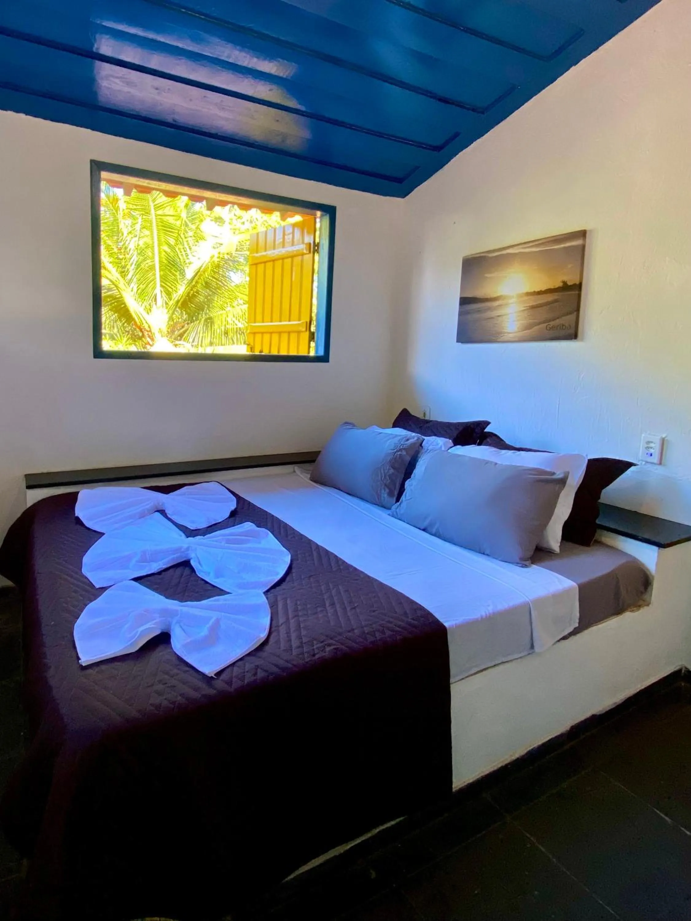 Bed in Pousada Alicia