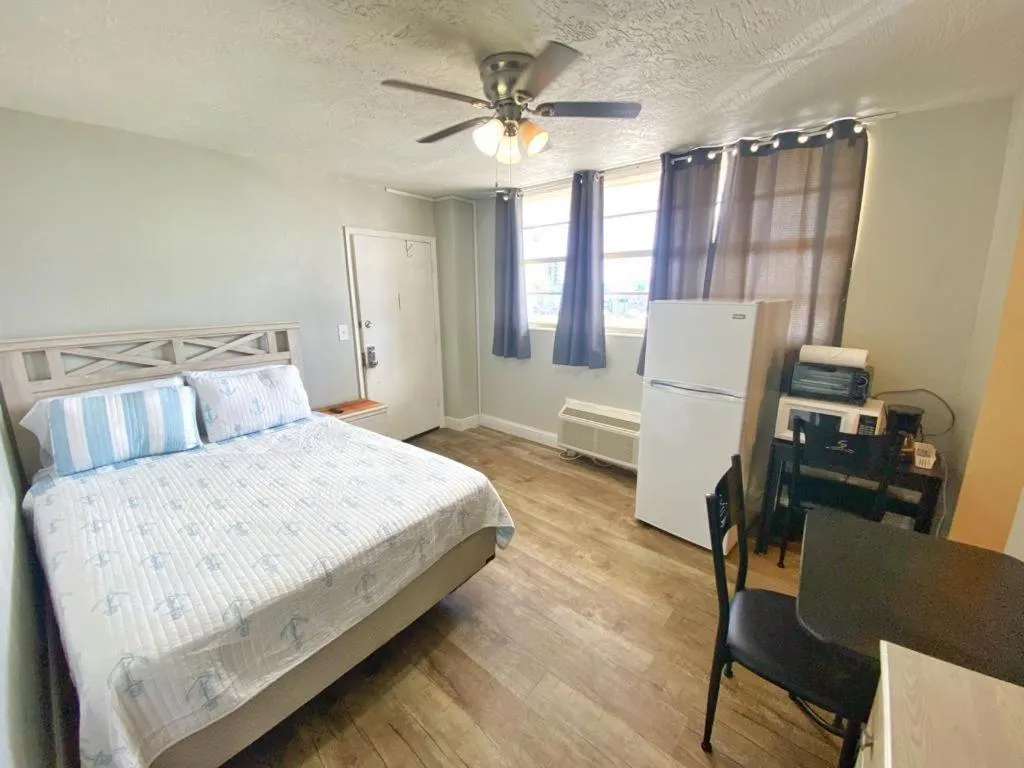 Bed in Sea Dip Resort Studios!