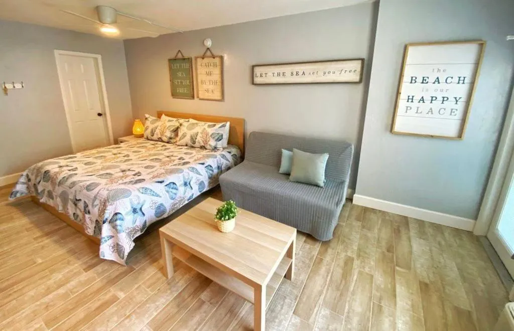 Bed in Sea Dip Resort Studios!