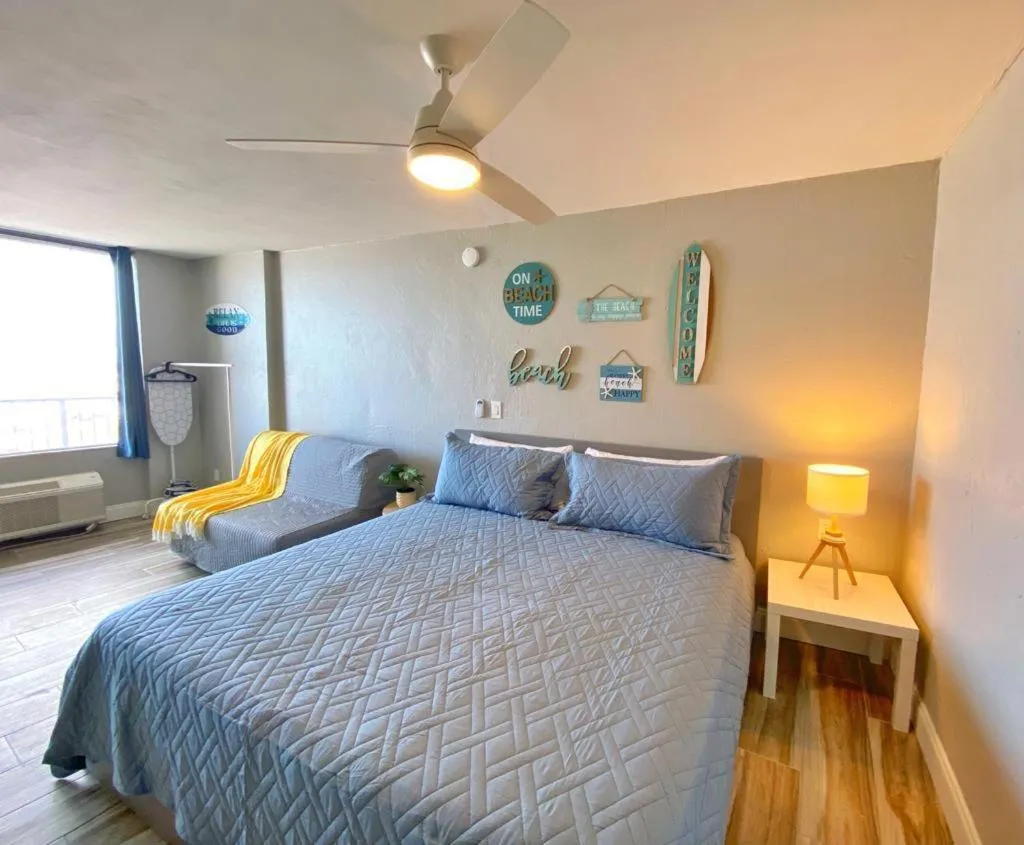 Bed in Sea Dip Resort Studios!