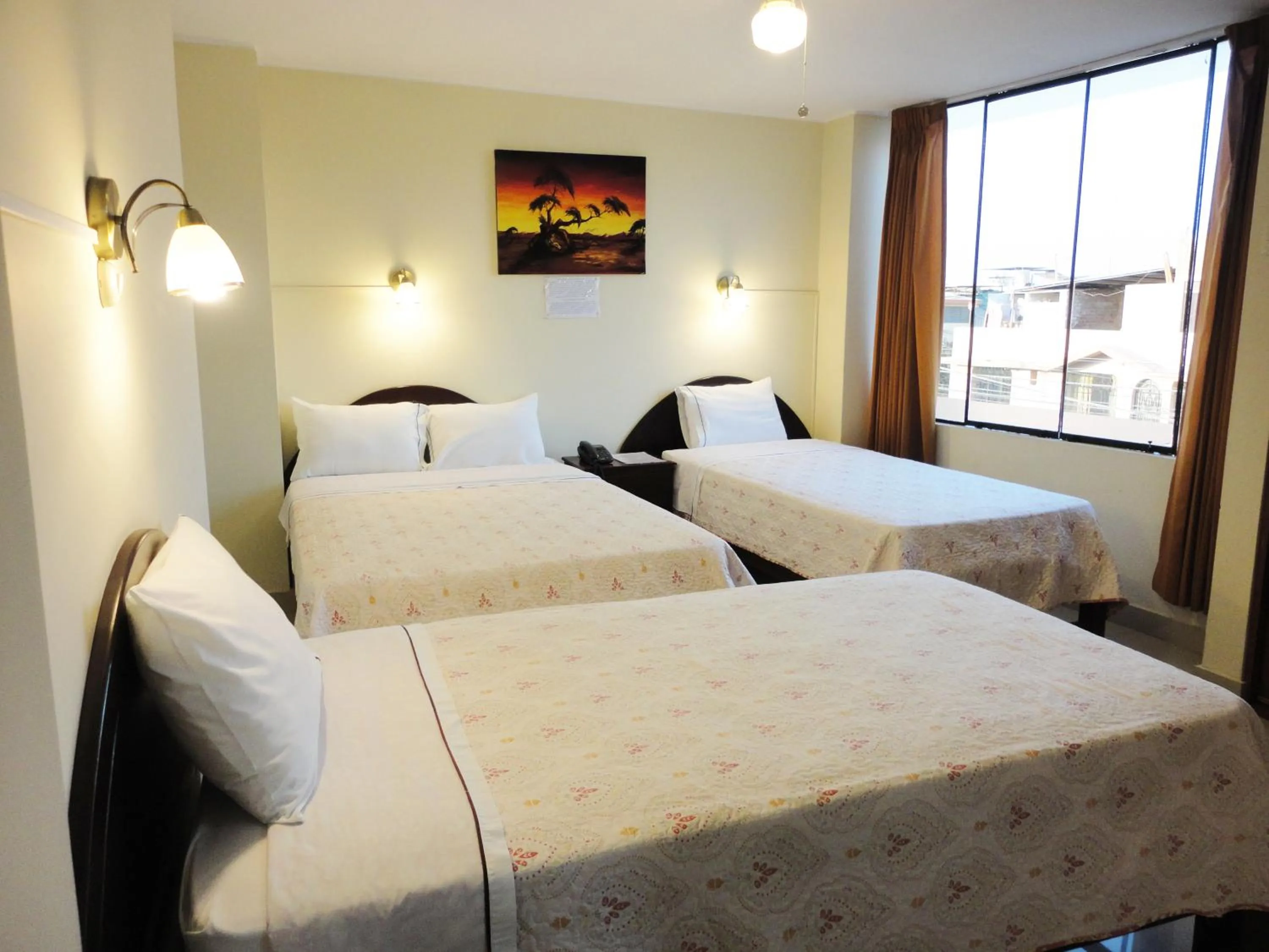 Bed in Hotel Torontel