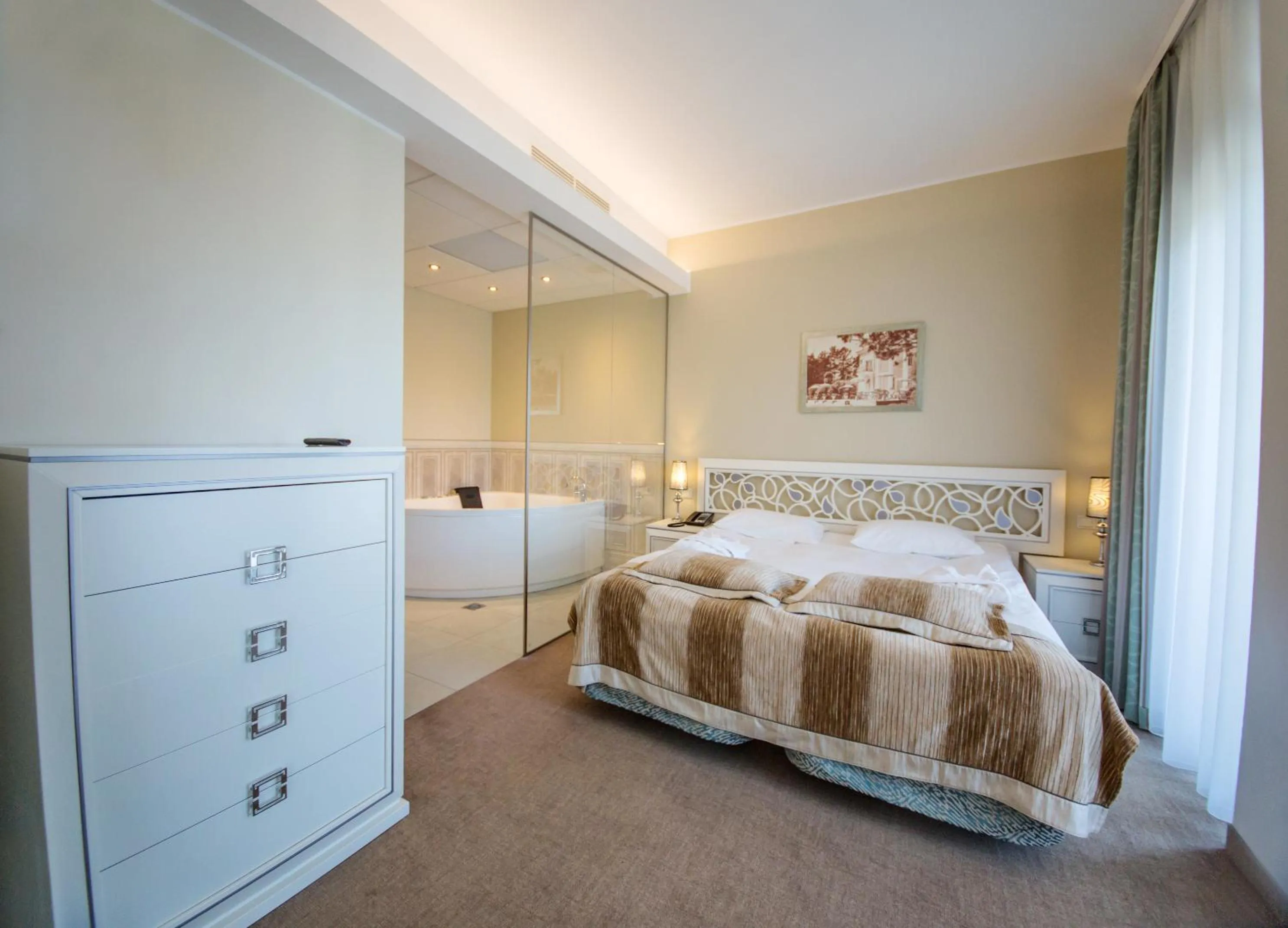 Bed in Noorus SPA Hotel