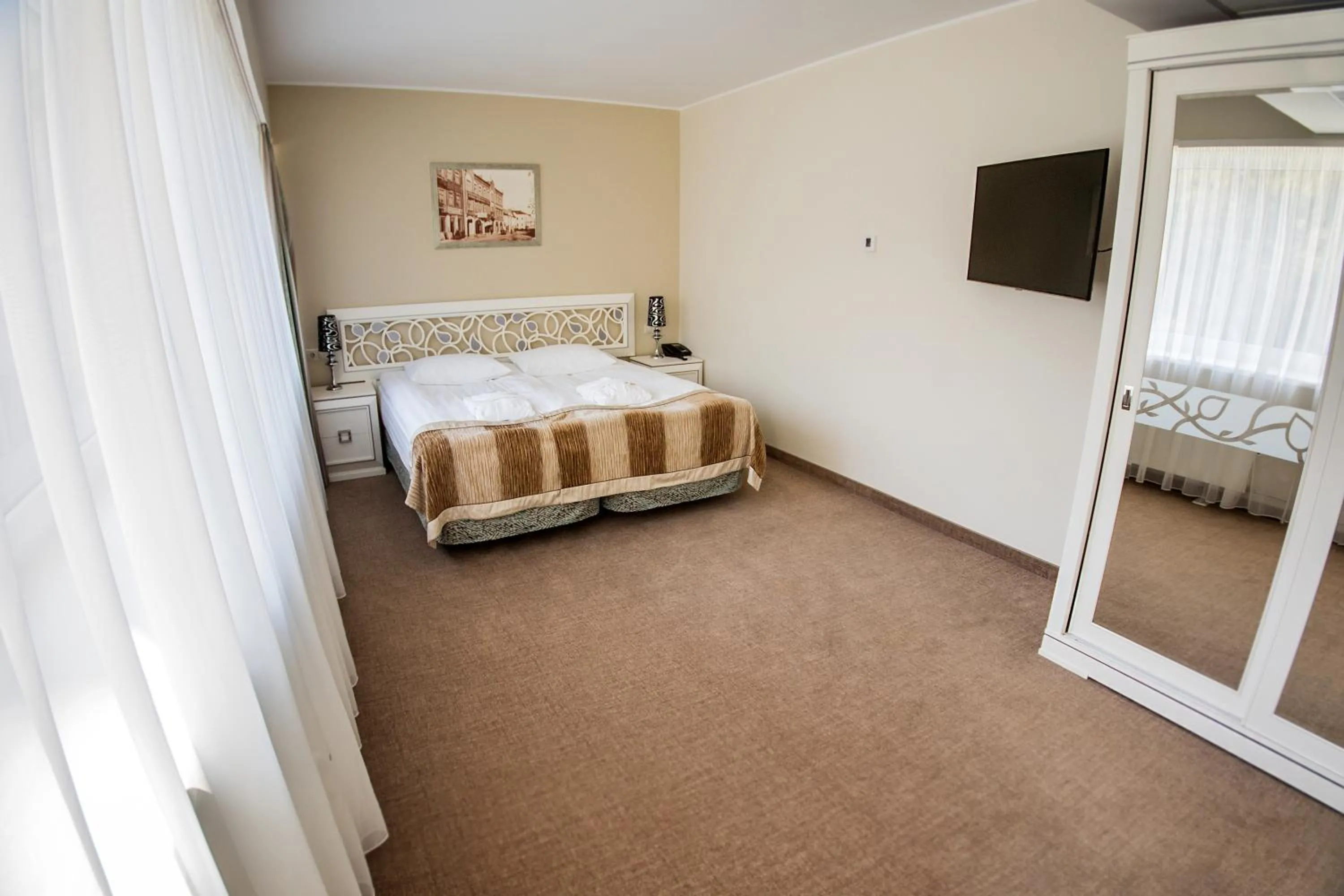 Bed in Noorus SPA Hotel