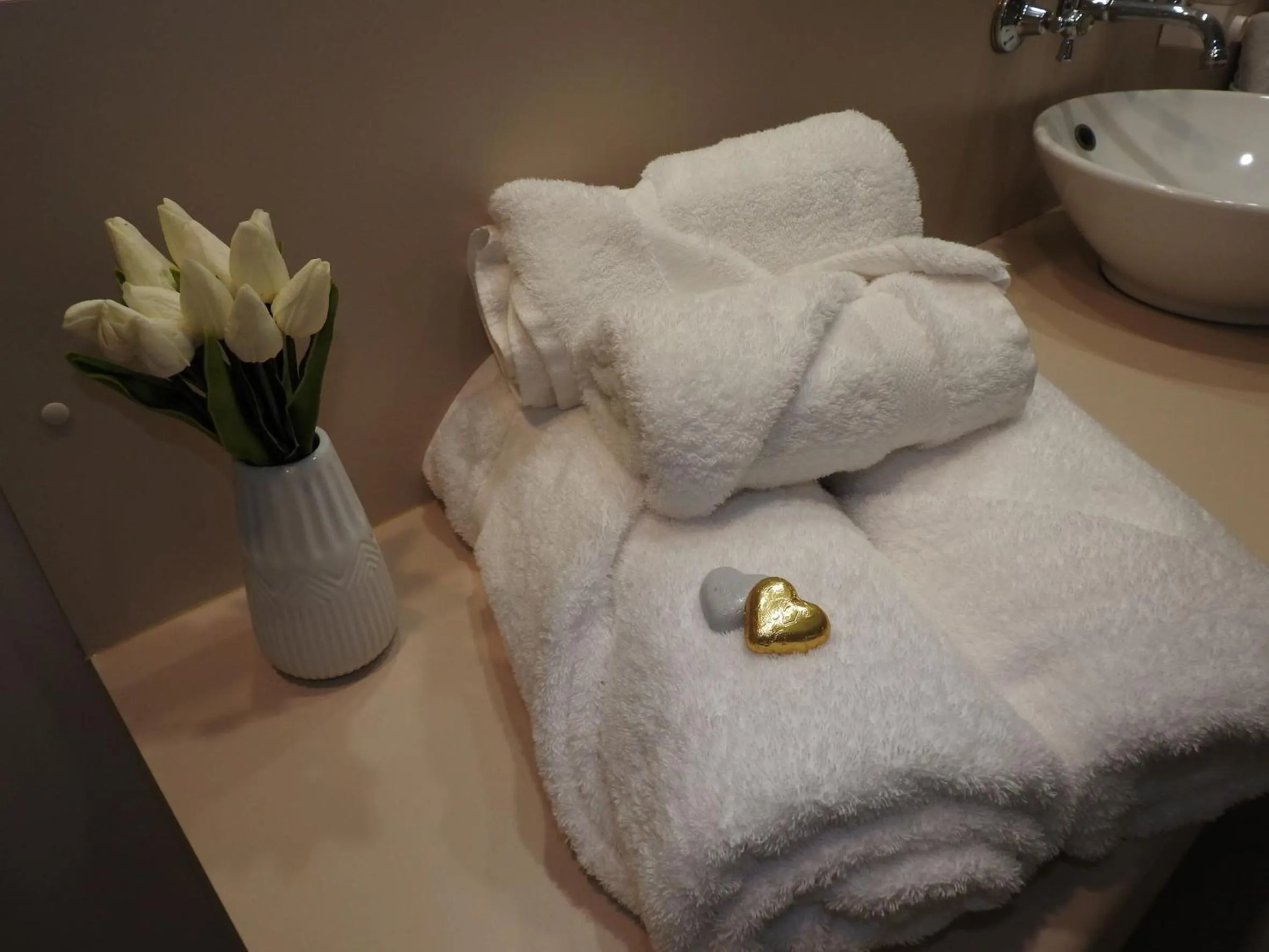 Bathroom, Bed in On The Terrace Stanley