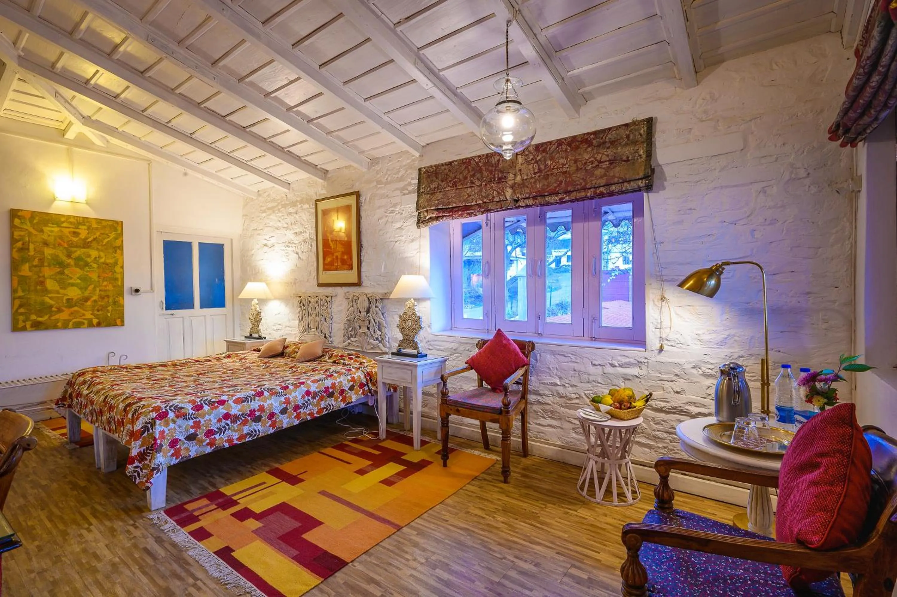 Bedroom, Bed in Neemrana's - Ramgarh Bungalows
