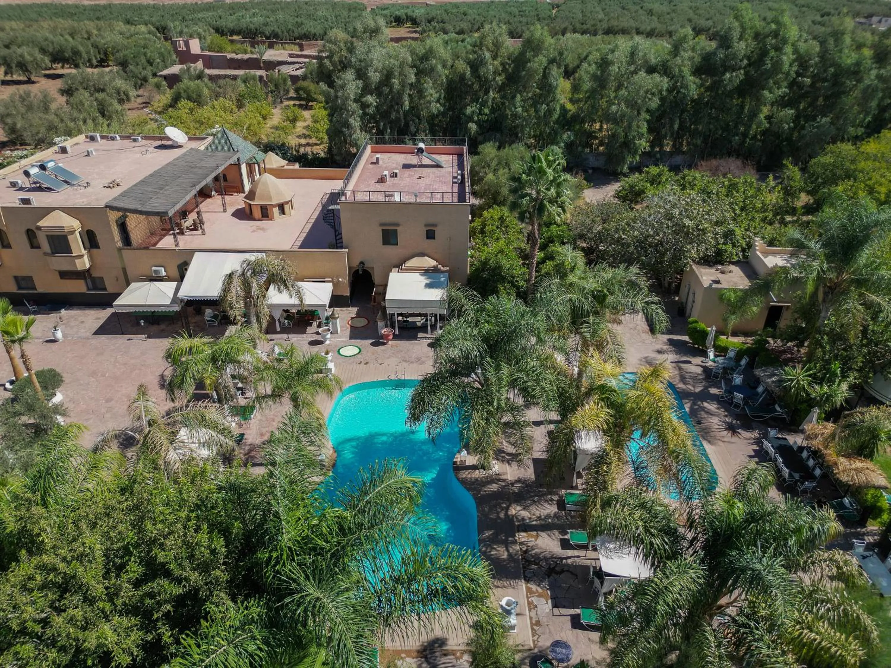 Garden view in Weedan Hôtel Marrakech