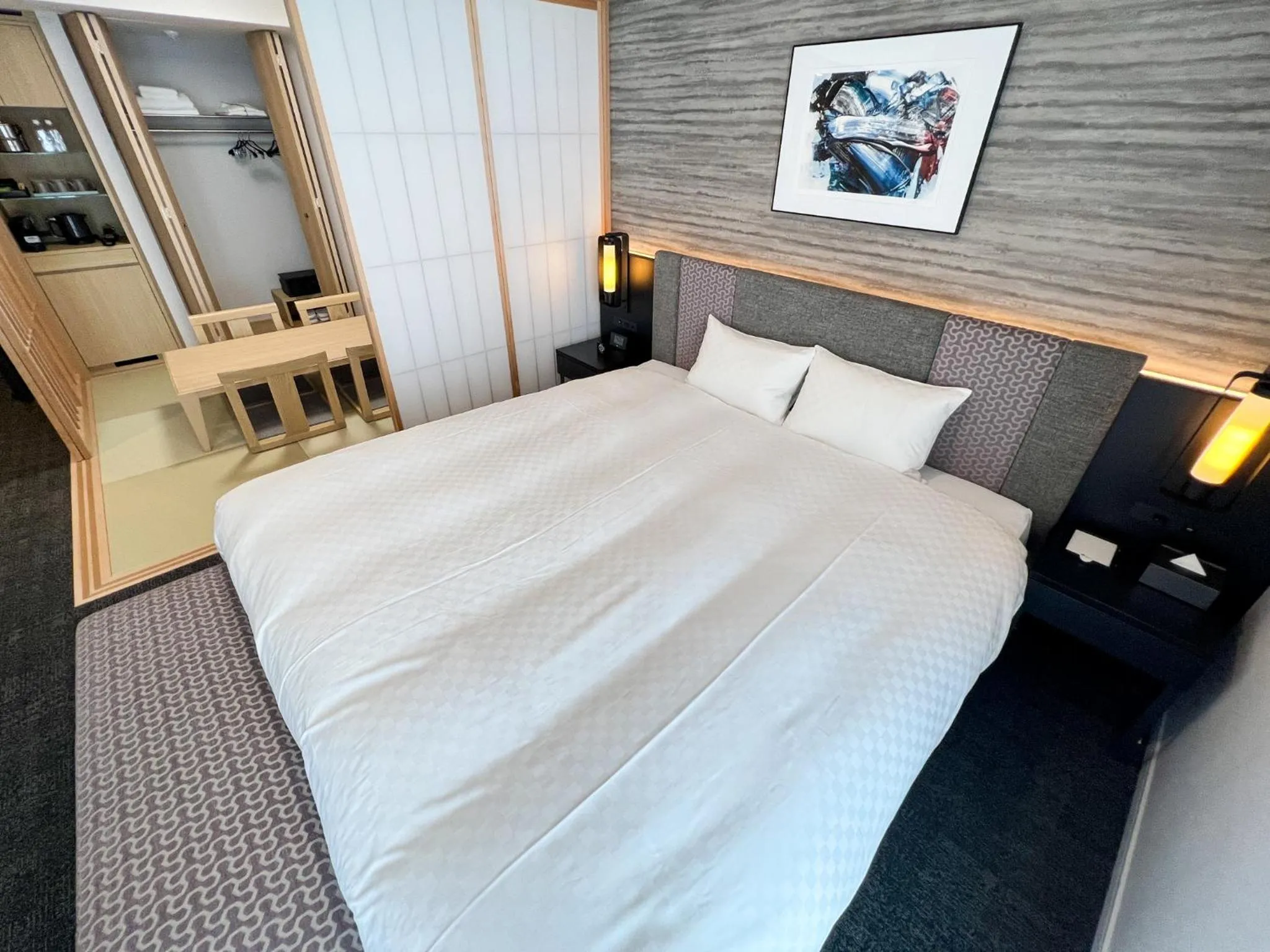 Bed in Rinn Kyoto Station