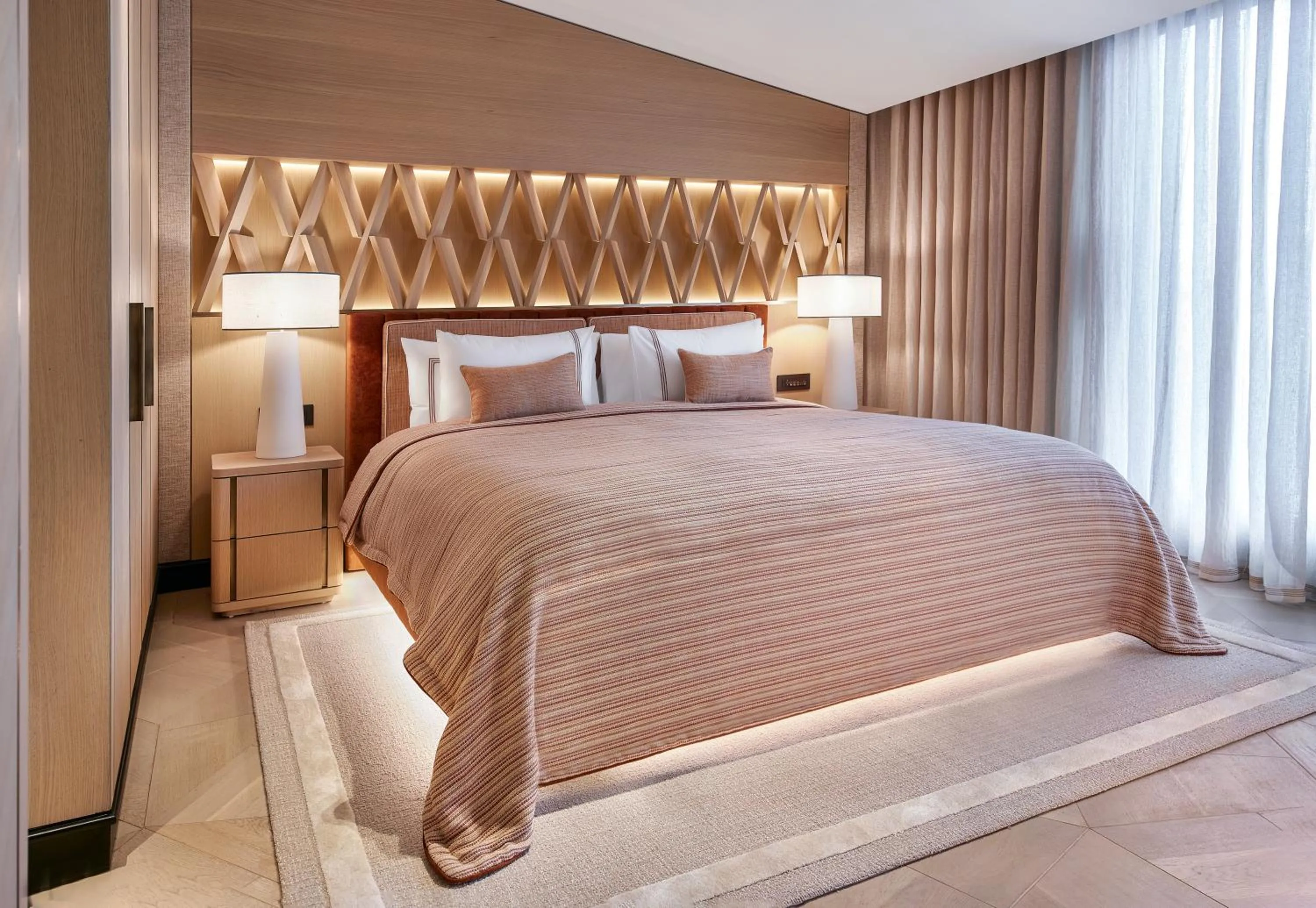 Bed in Vakko Hotel and Residence